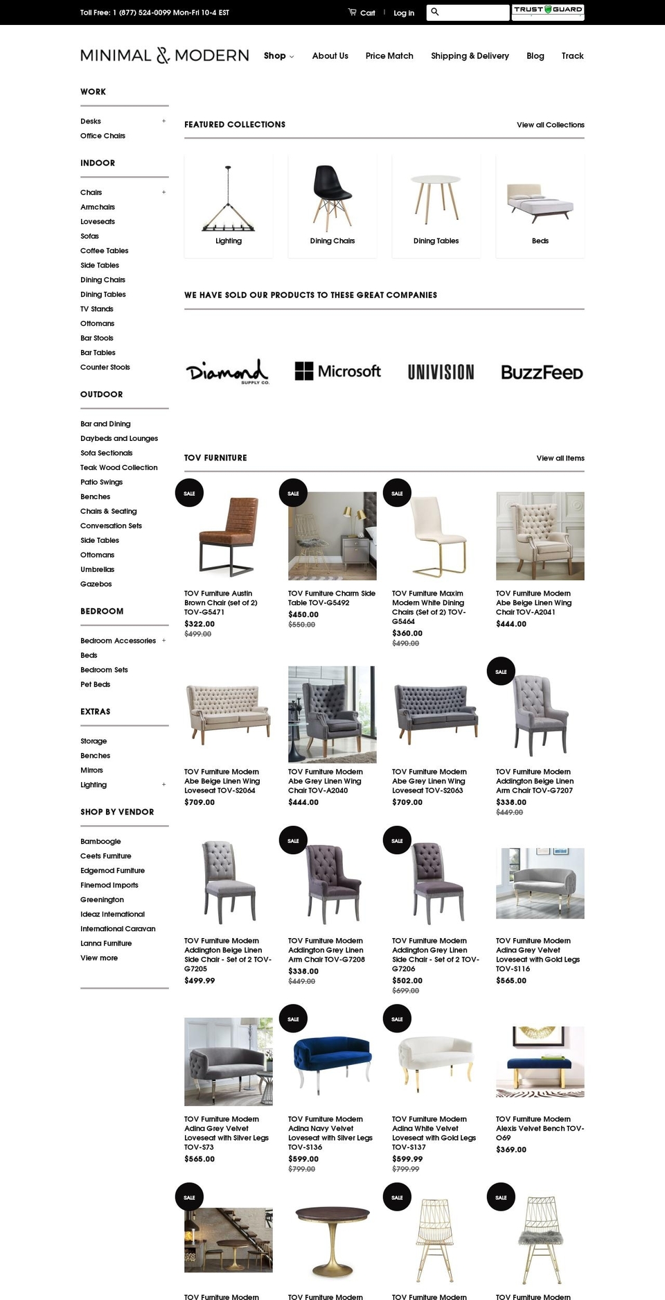 minimalandmodern.com shopify website screenshot