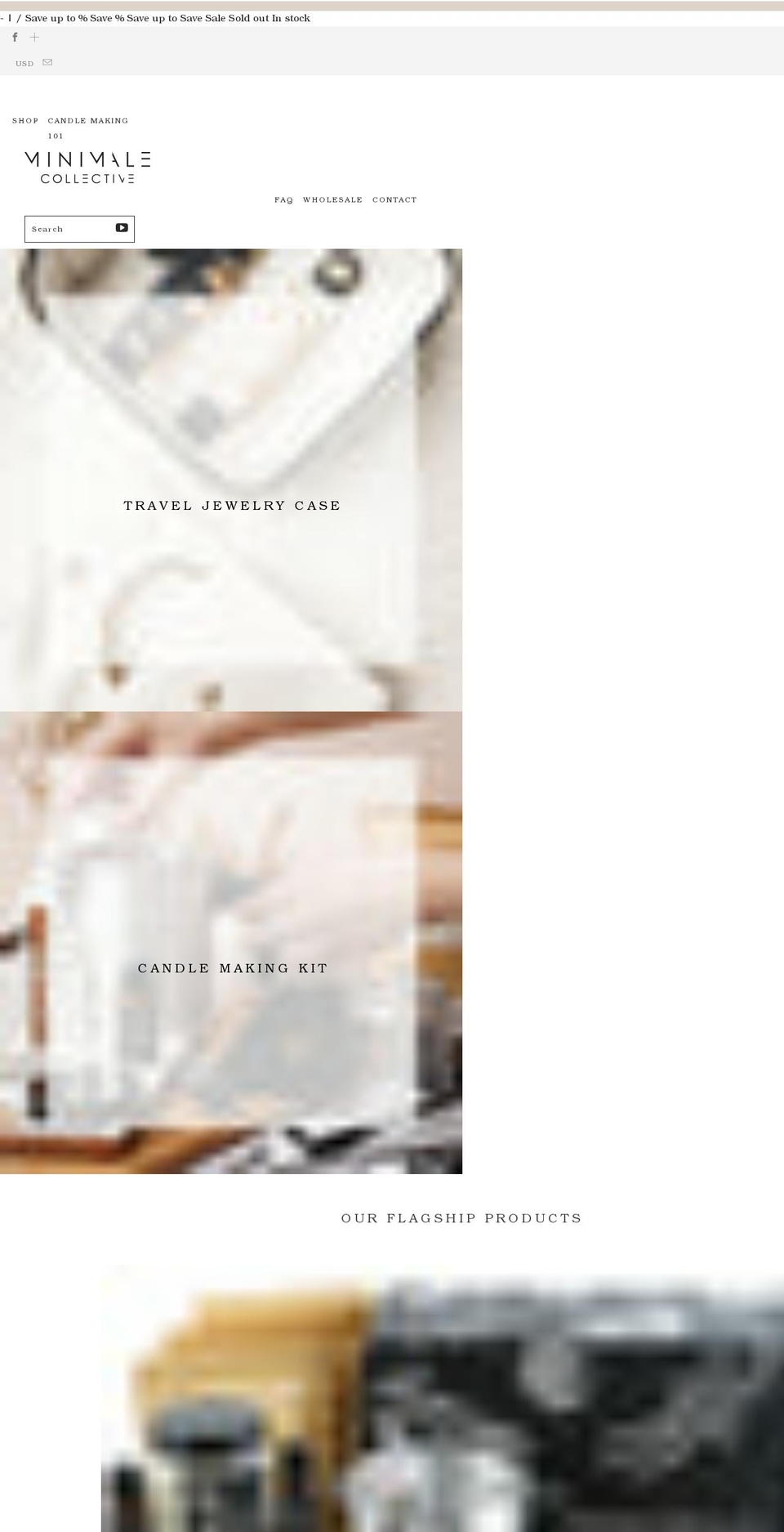 minimalecollective.com shopify website screenshot