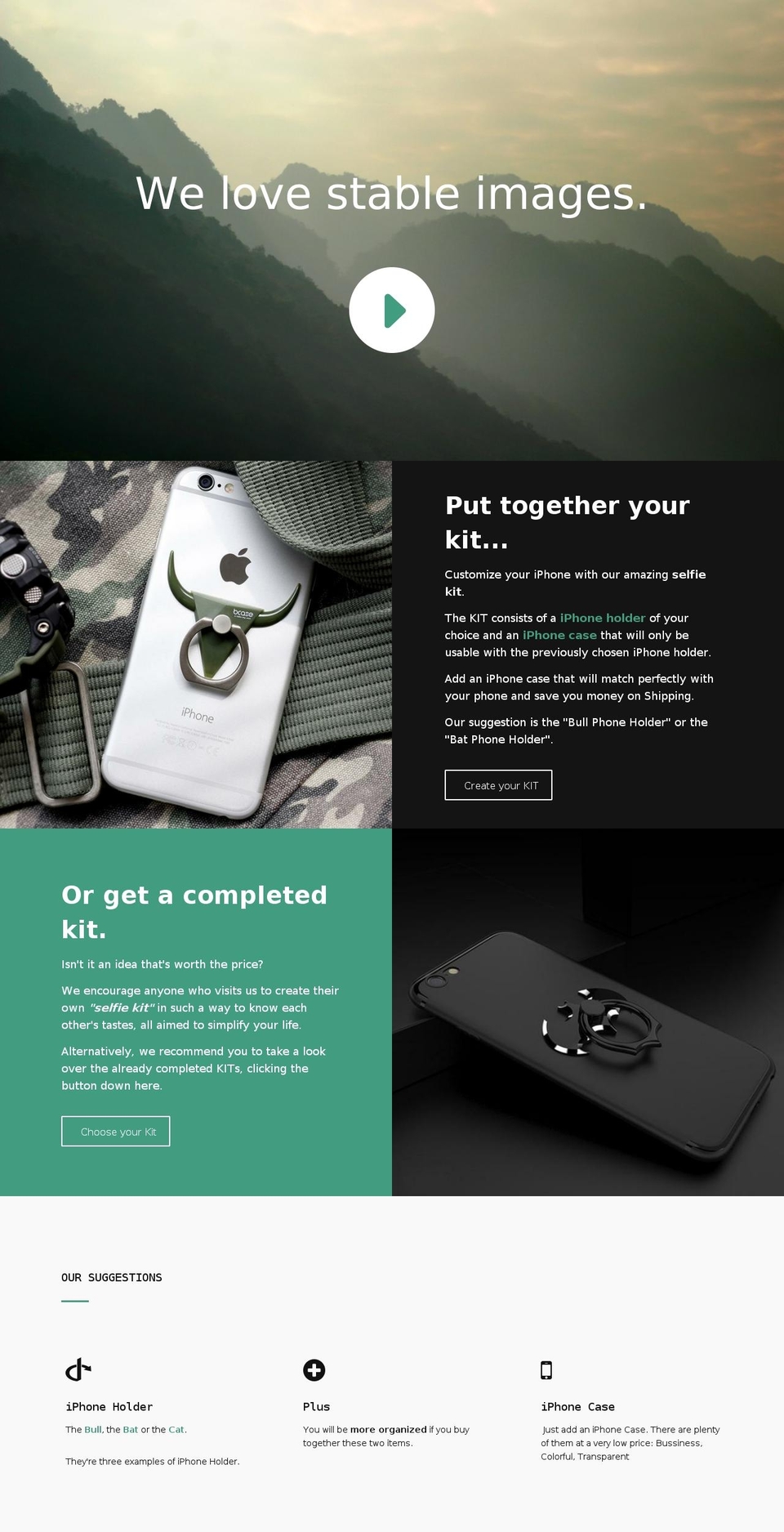 minimalgadgets.com — Shopify storefront screenshot