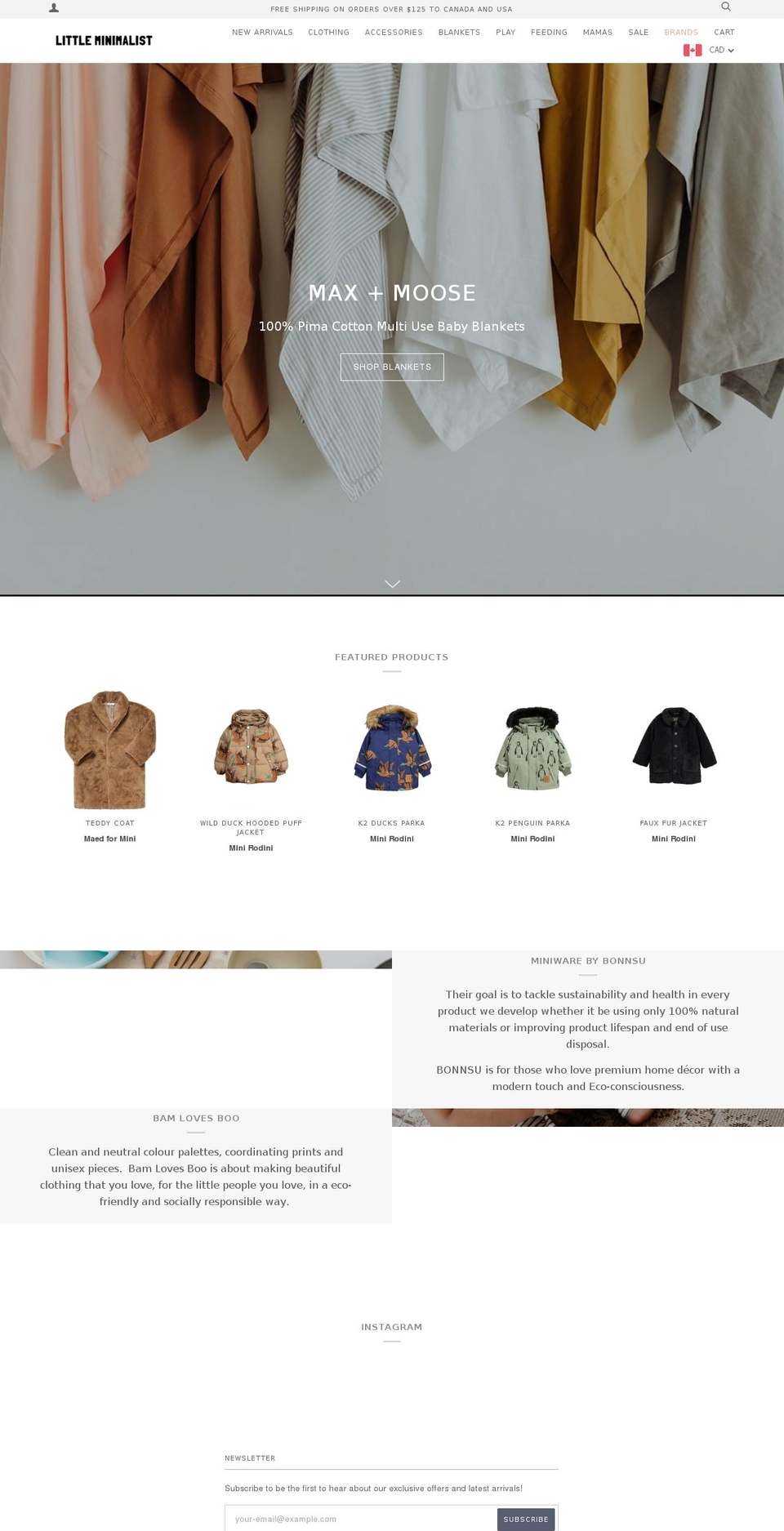 minimalistbody.com — Shopify storefront screenshot
