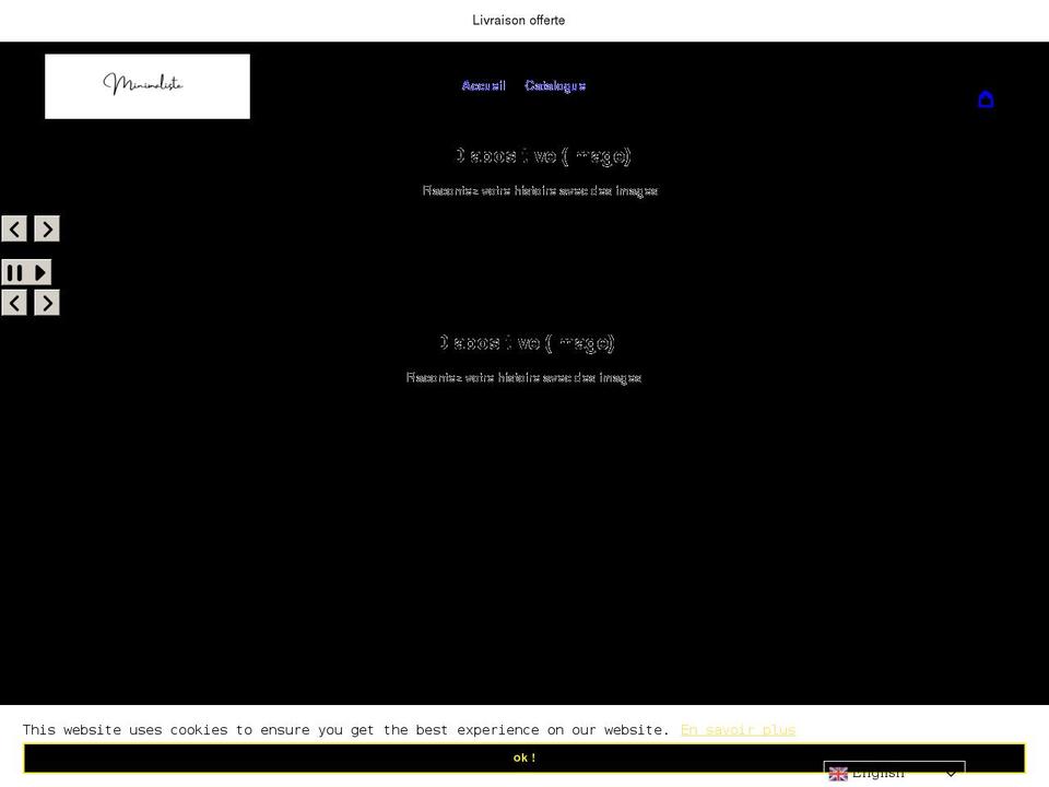 minimaliste-shop.com shopify website screenshot
