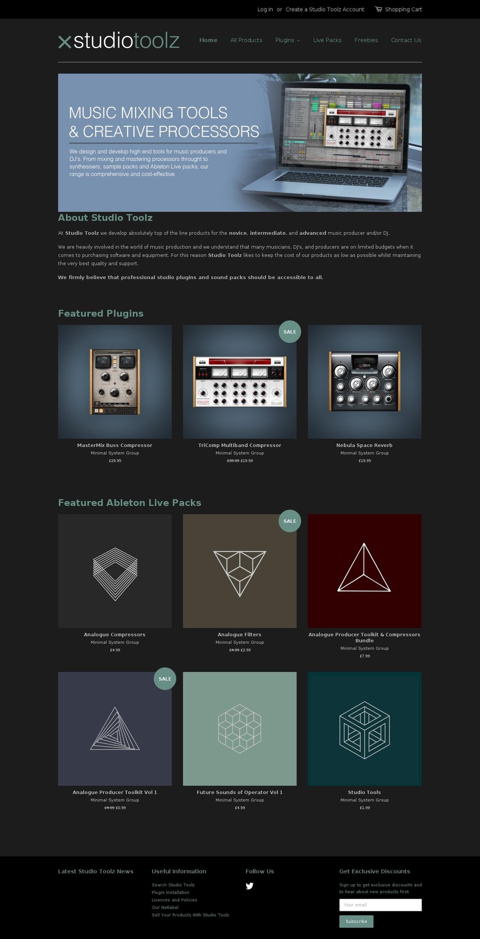 minimalsystem.com shopify website screenshot