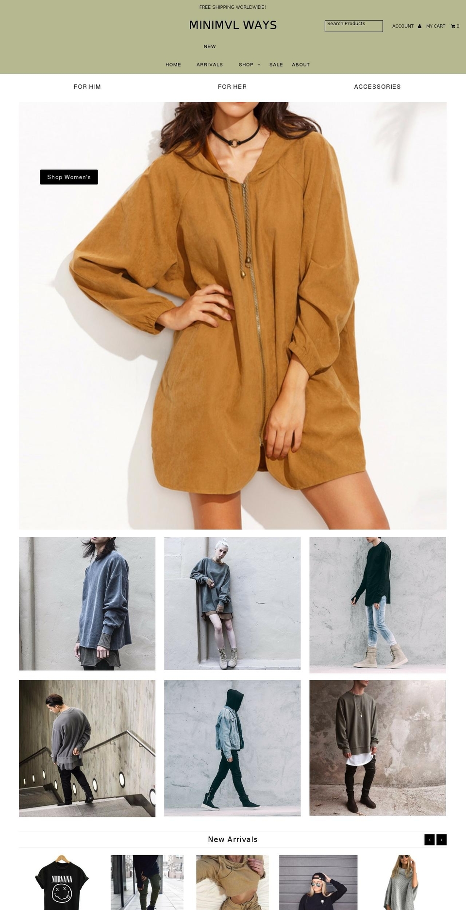 minimalways.com shopify website screenshot