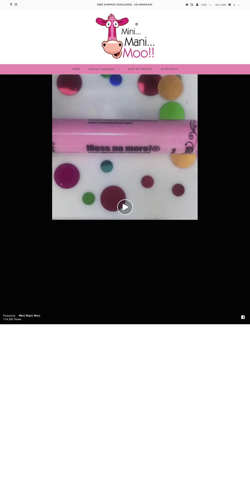 minimanimoo.com shopify website screenshot