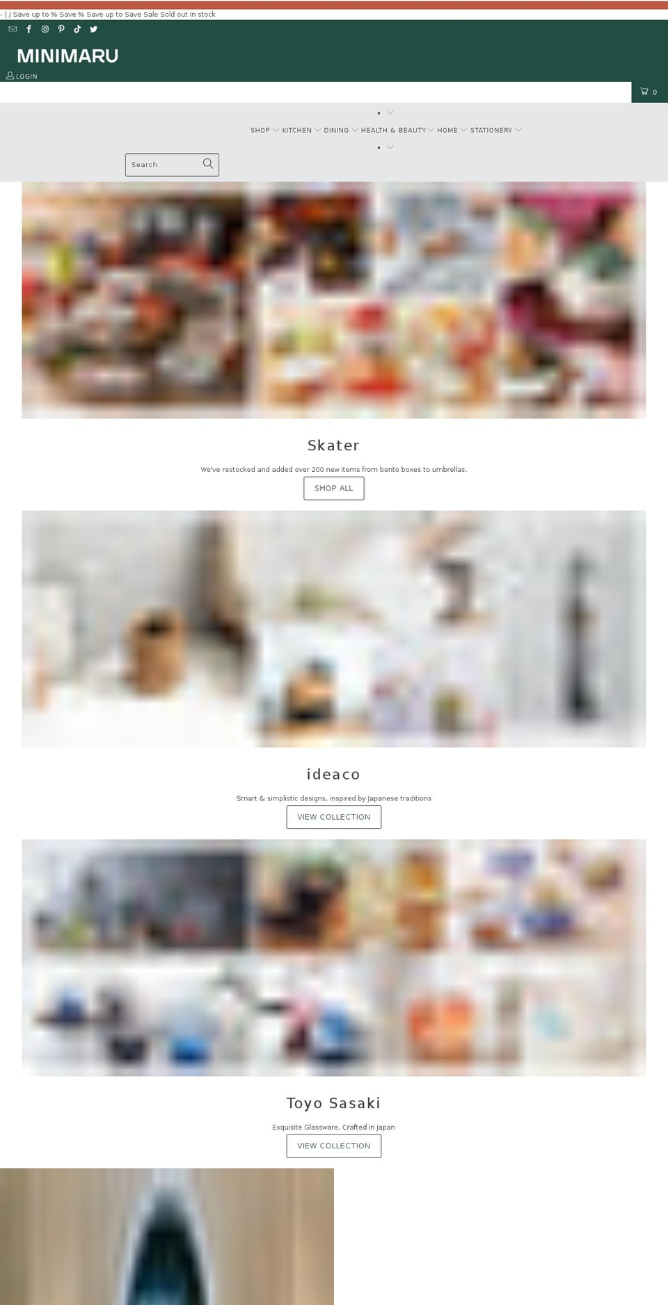 minimaru.com shopify website screenshot