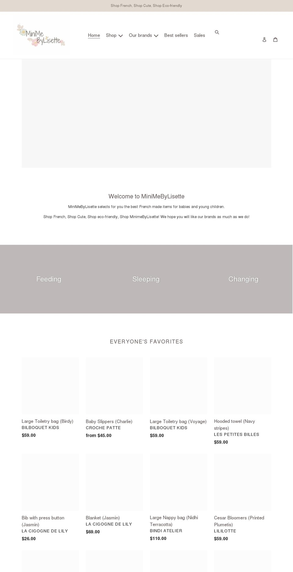 minimebylisette.com shopify website screenshot