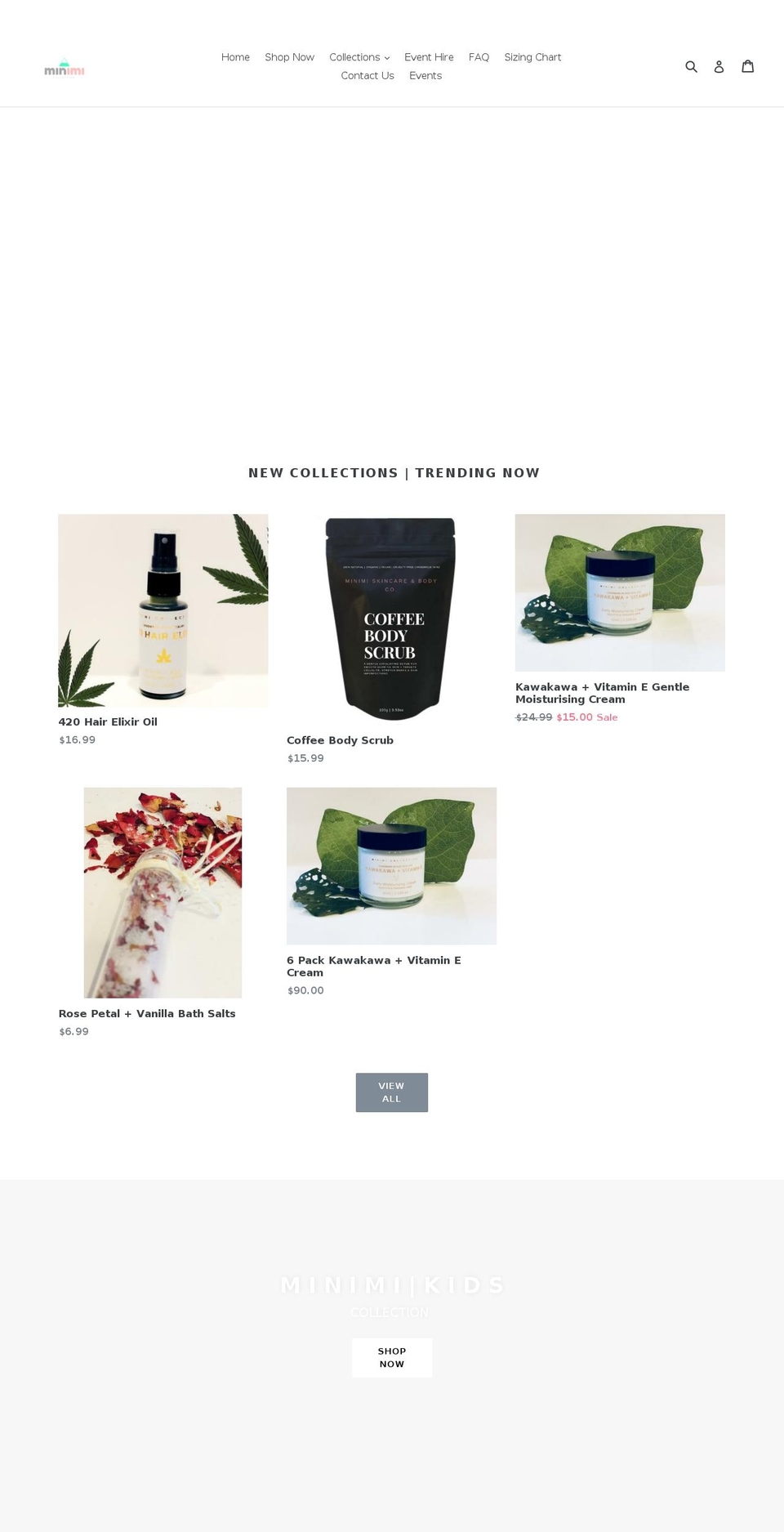 minimicollection.com — Shopify storefront screenshot