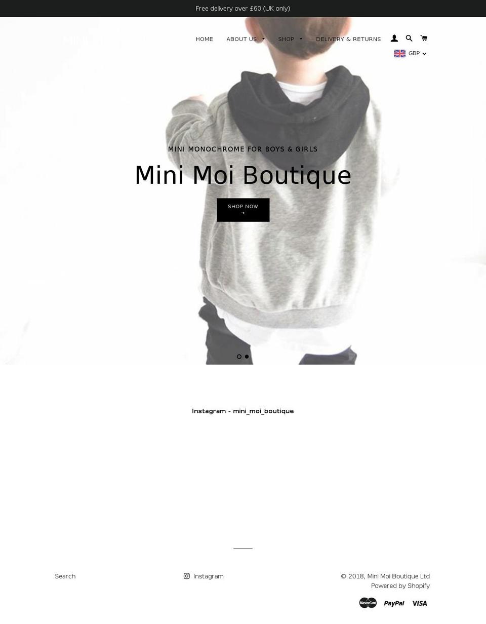 minimoiboutique.com — Shopify storefront screenshot