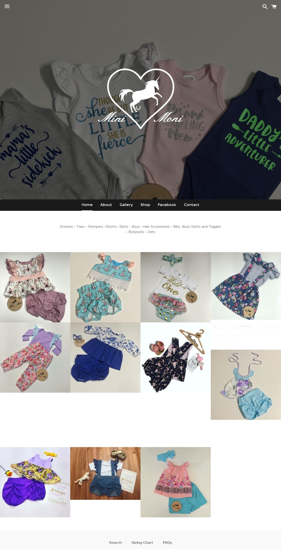 minimonishop.com — Shopify storefront screenshot