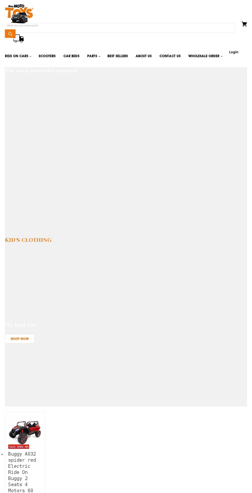 minimototoys.ca shopify website screenshot