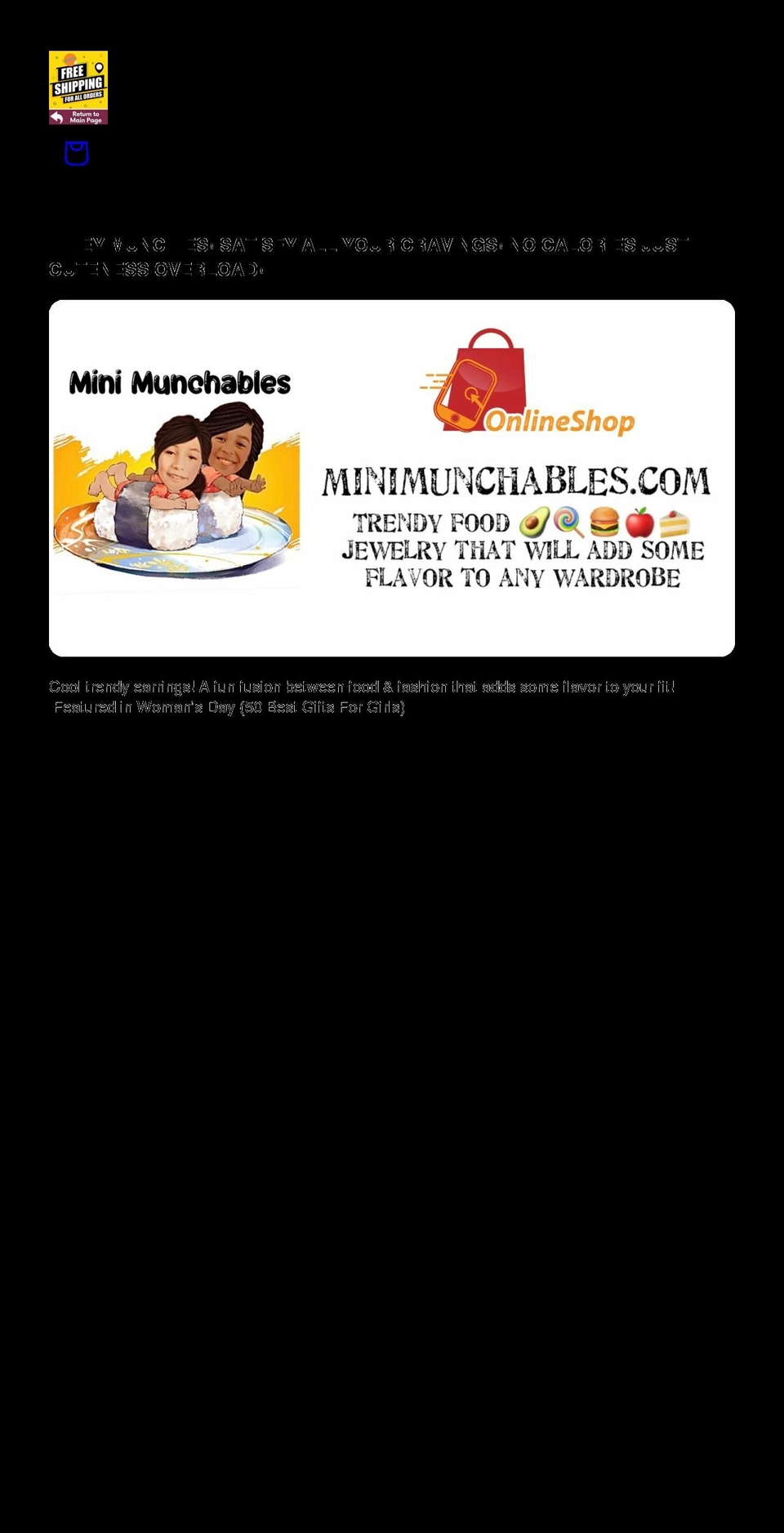 minimunchables.com shopify website screenshot