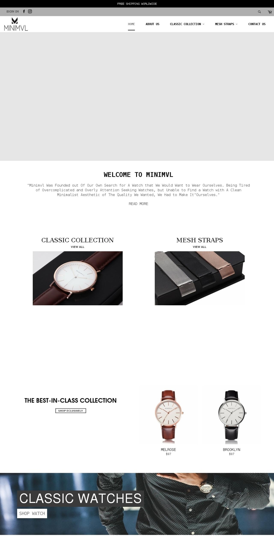 minimvl.com — Shopify storefront screenshot