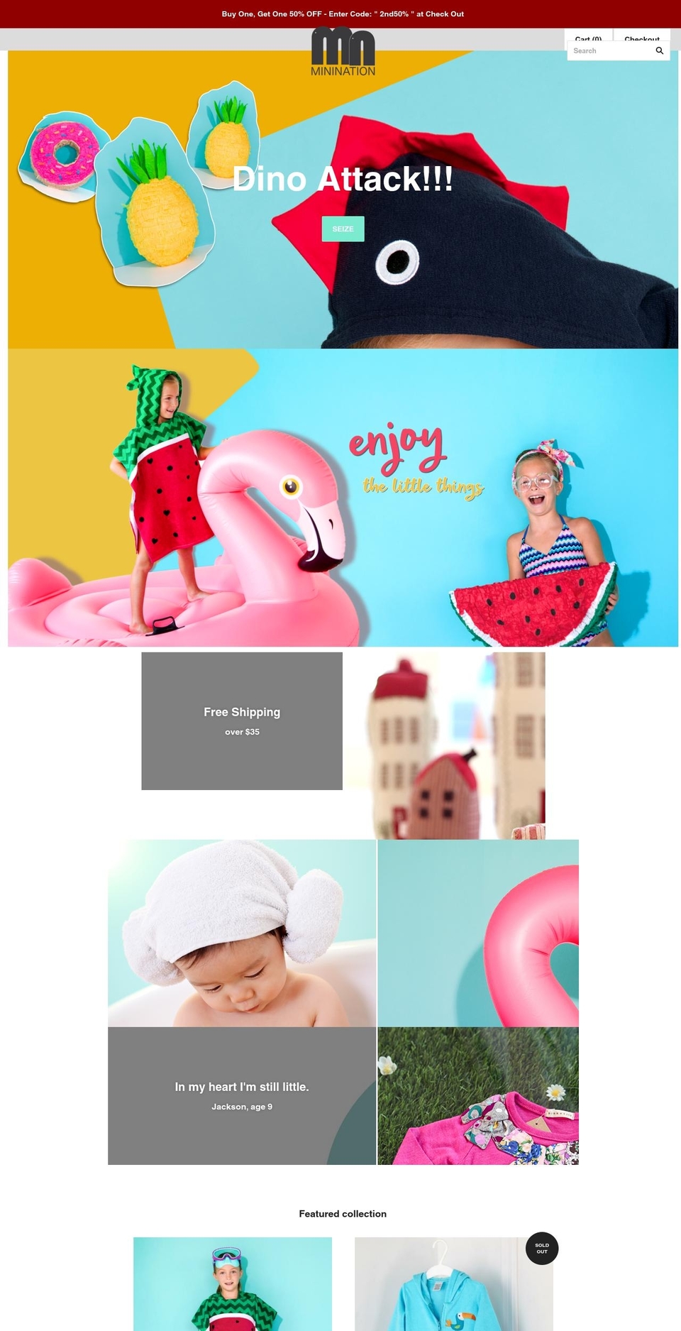minination.com shopify website screenshot