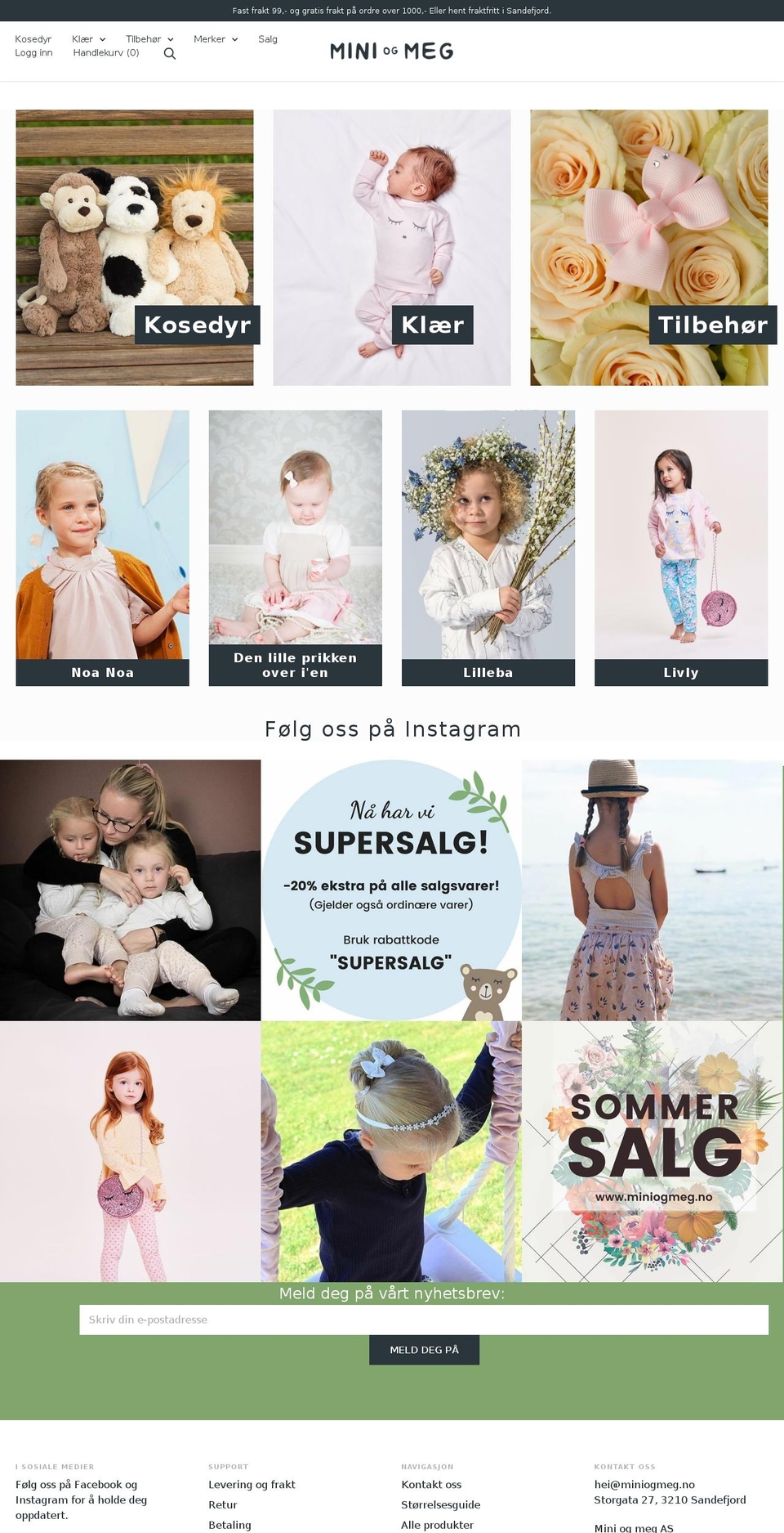 miniogmeg.com — Shopify storefront screenshot