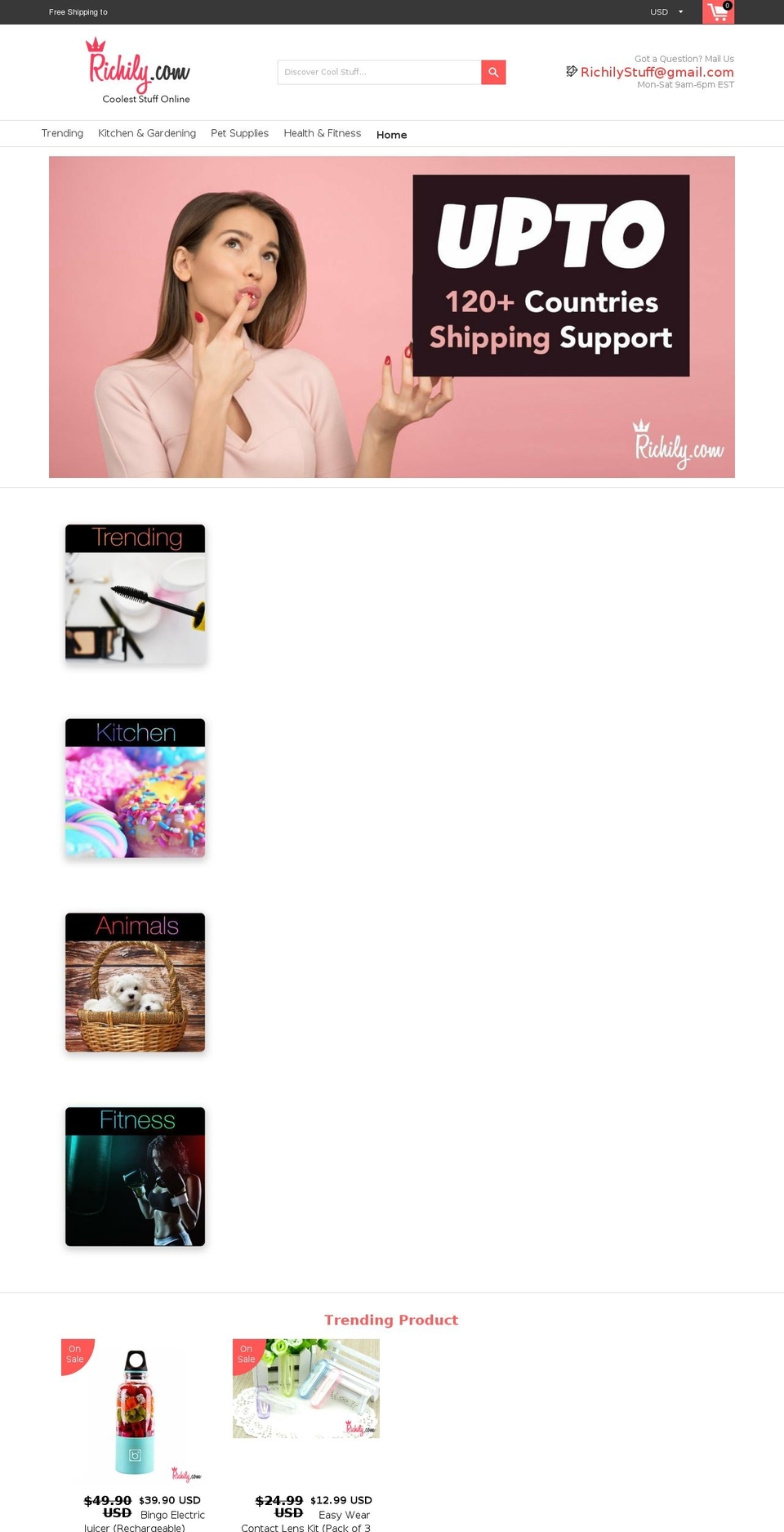 richilys-theme Shopify theme site example miniroar.com