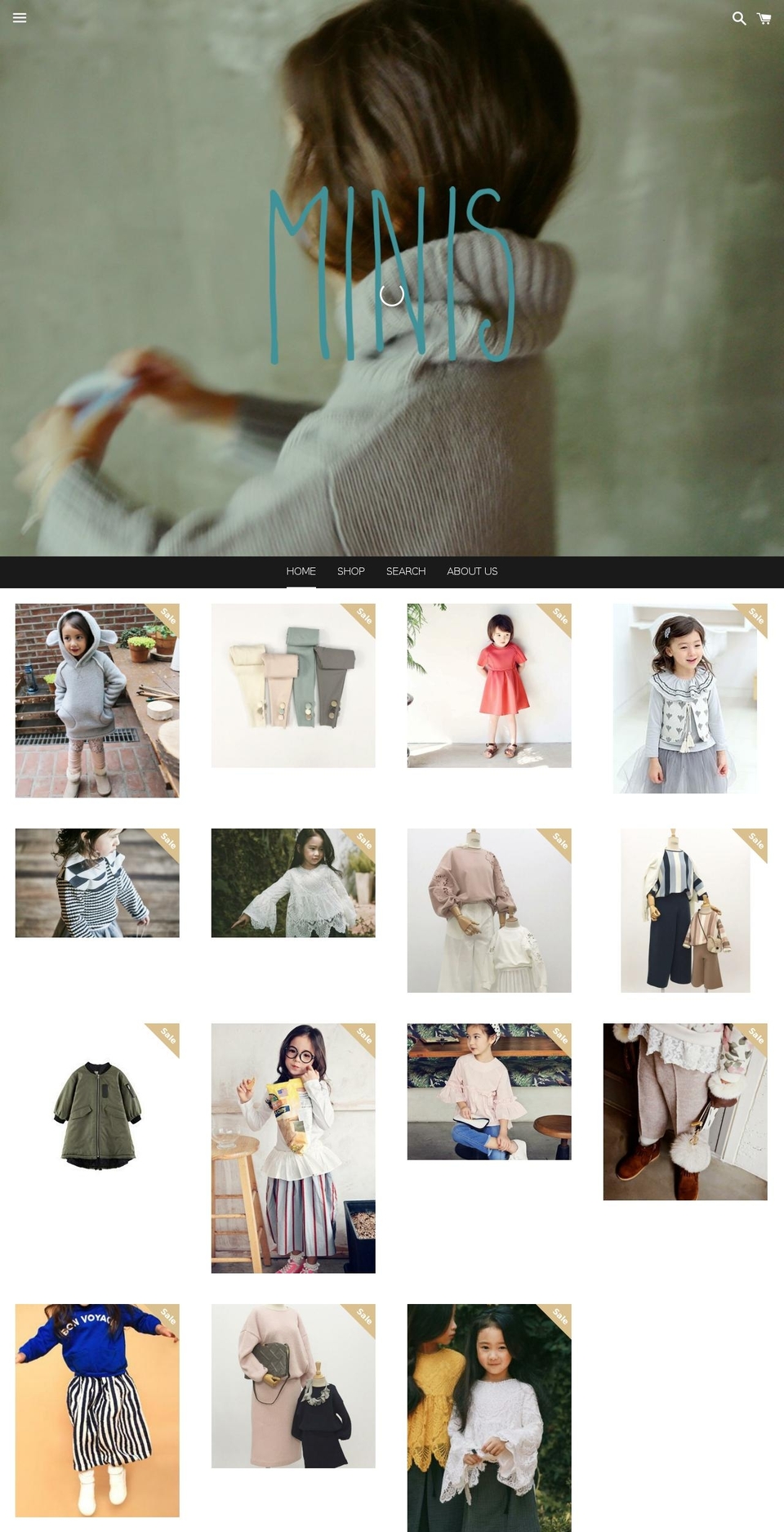 minis-kw.com shopify website screenshot