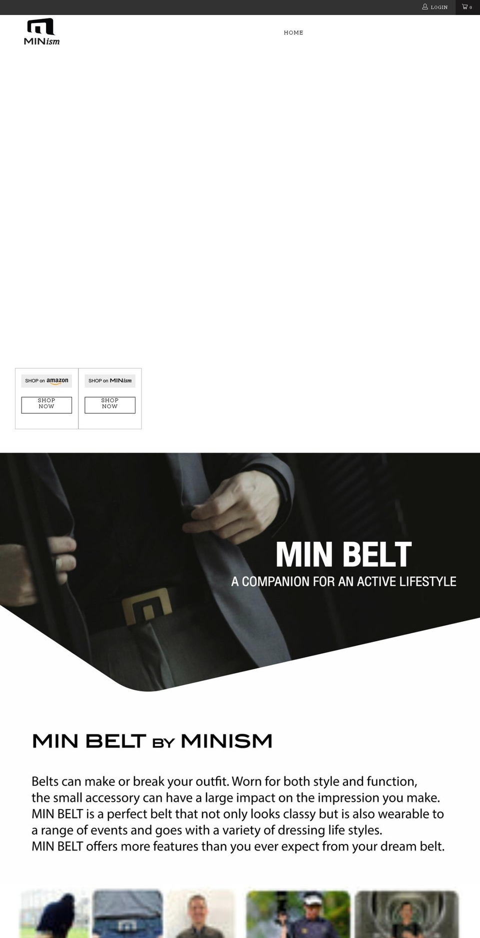 minism.myshopify.com shopify website screenshot