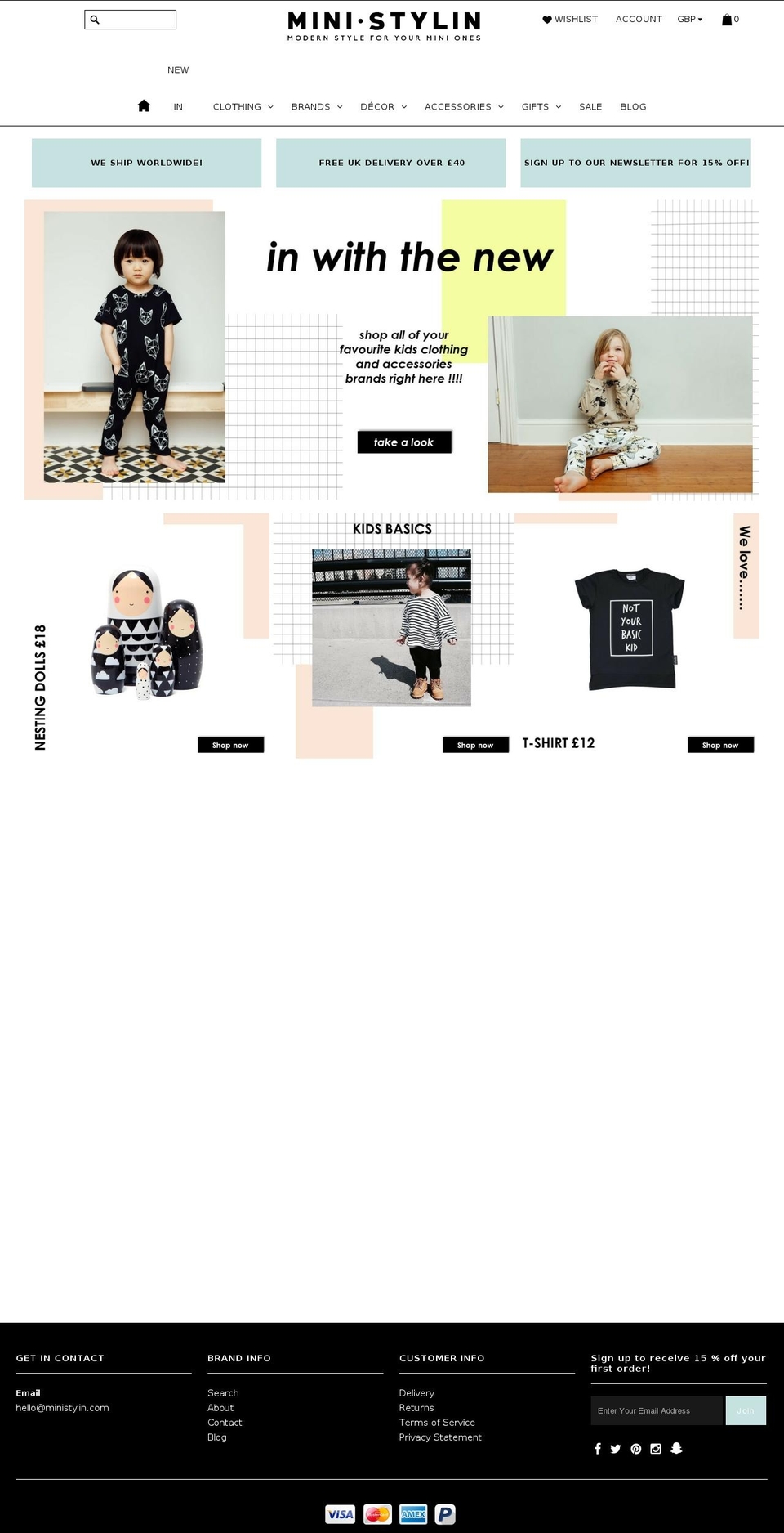 BELLE DIGITAL Shopify theme site example ministylin.com