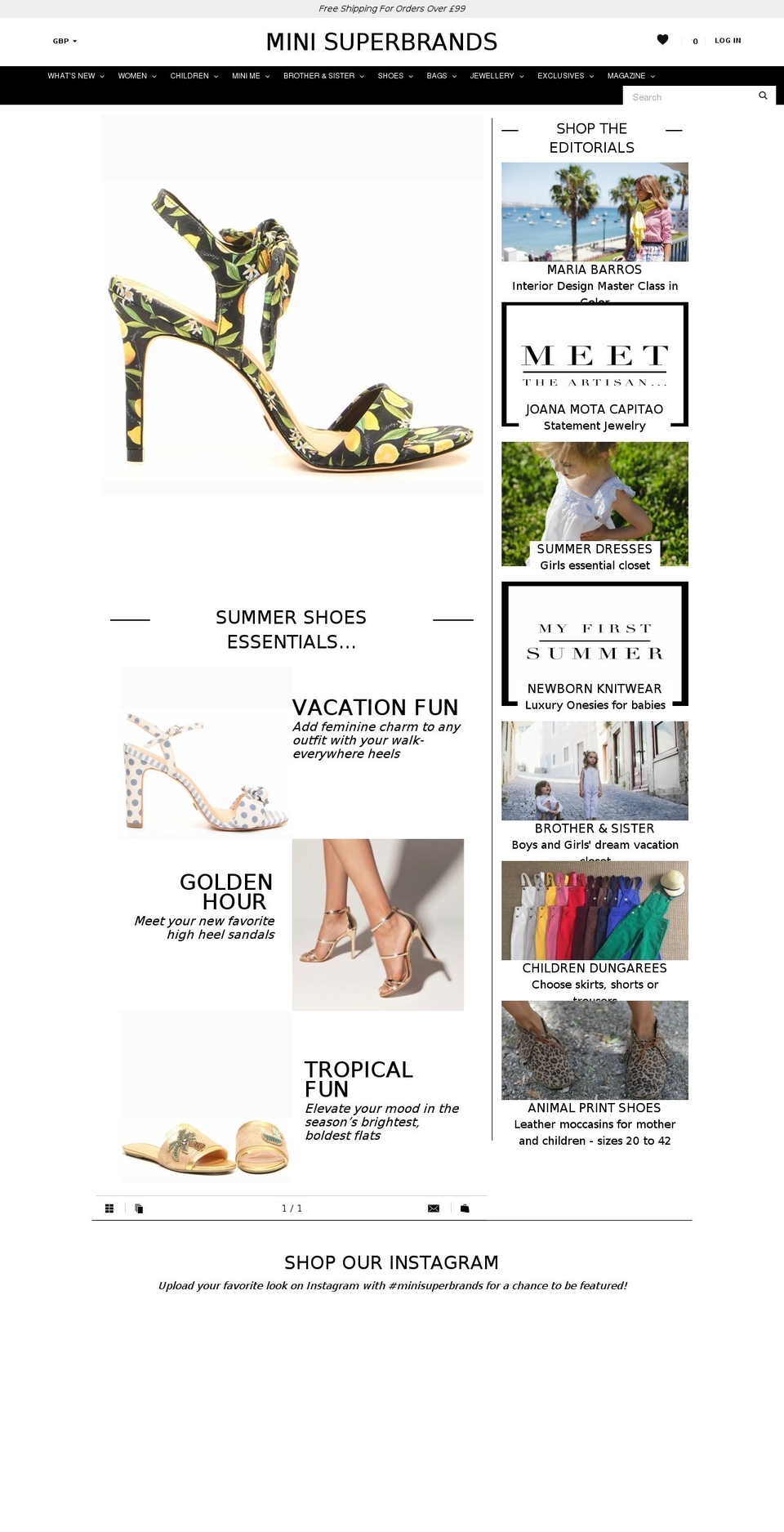minisuperbrands.com — Shopify storefront screenshot