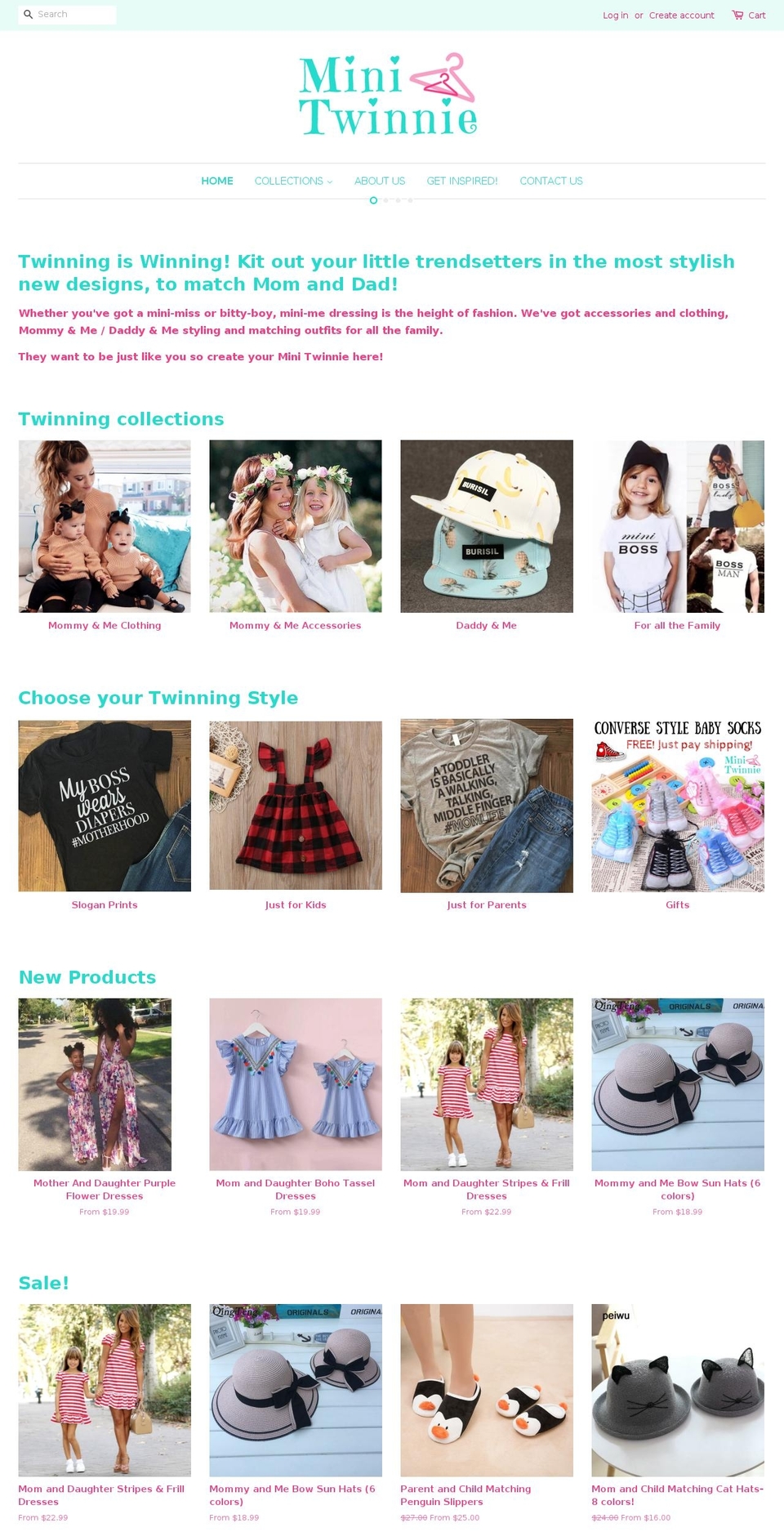 minitwinnie.com — Shopify storefront screenshot