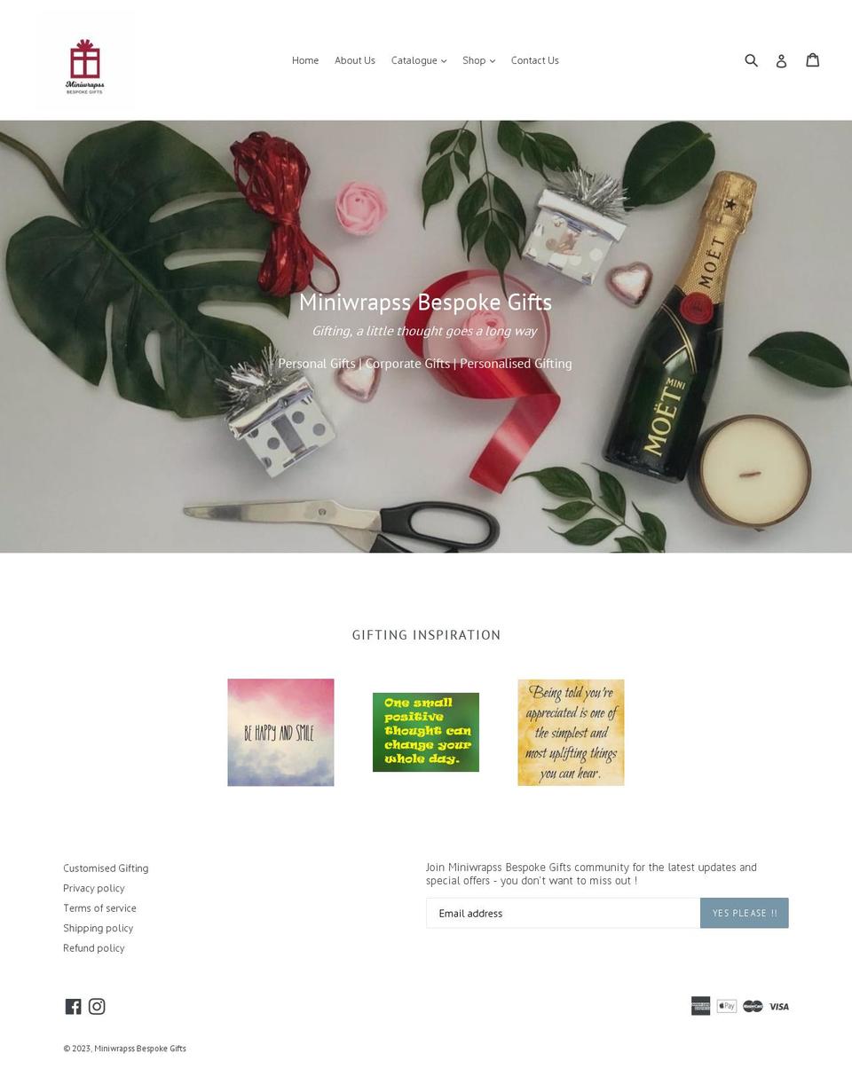 miniwrapss.com.au shopify website screenshot