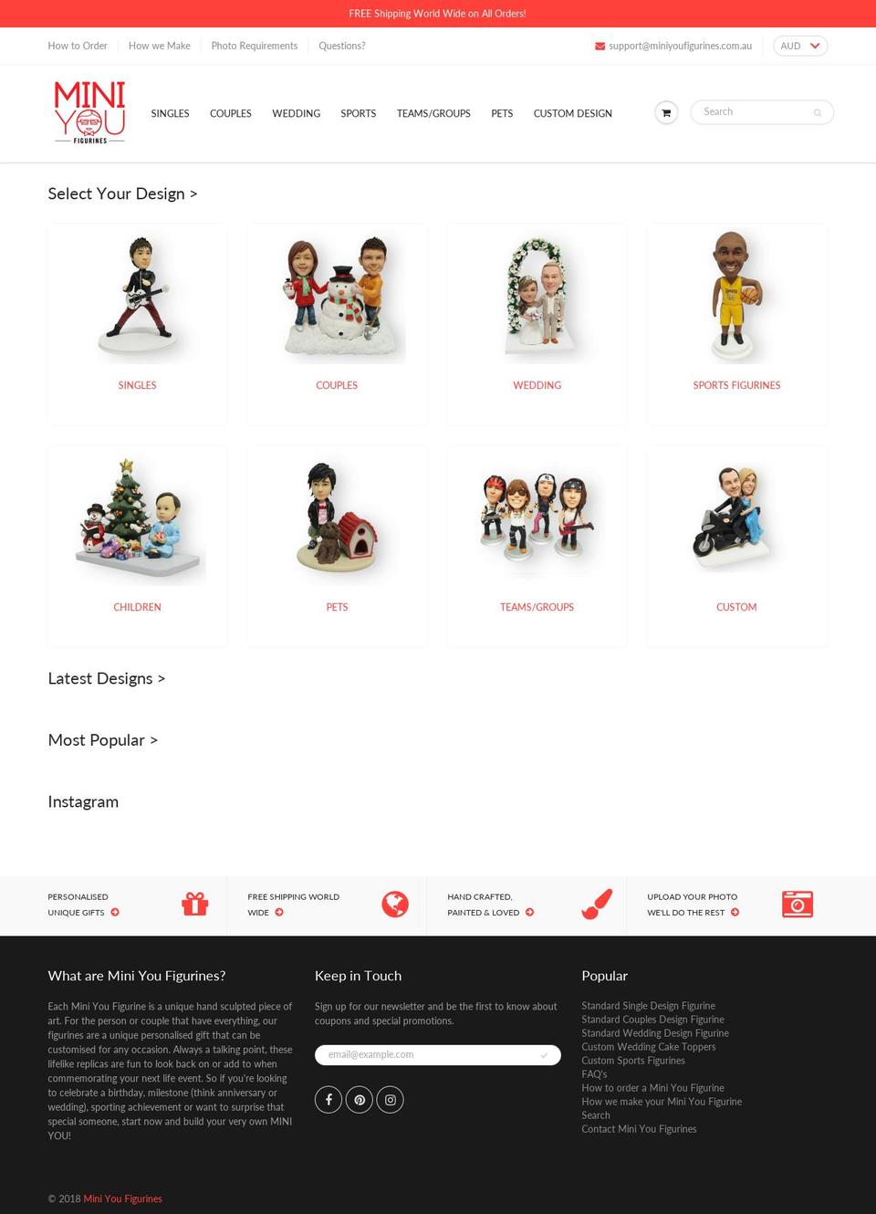 miniyoufigurines.com.au shopify website screenshot