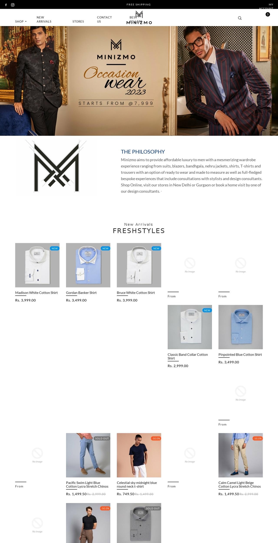 minizmo.com shopify website screenshot