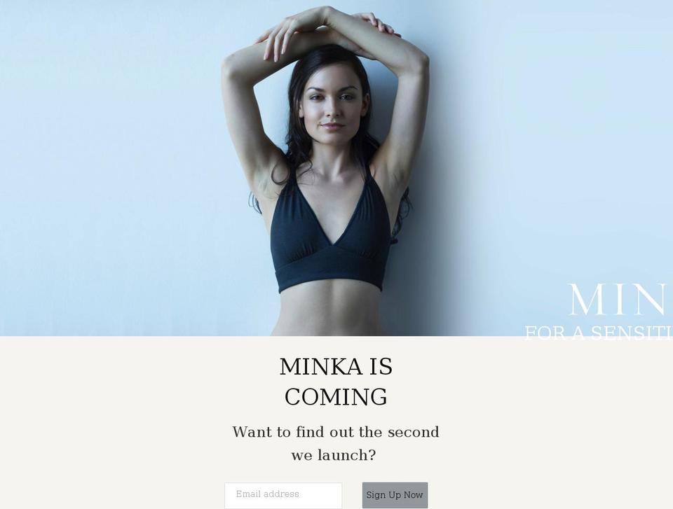 minkalabel.com shopify website screenshot