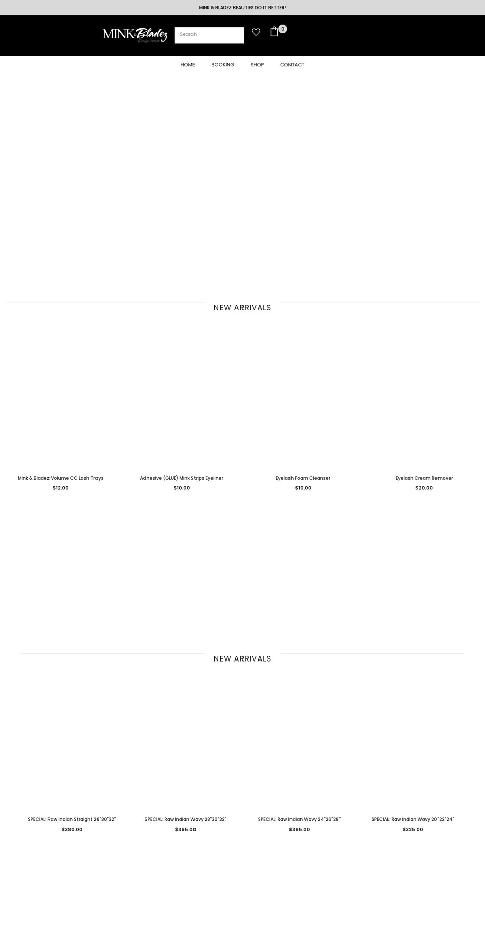 minknbladez.com shopify website screenshot