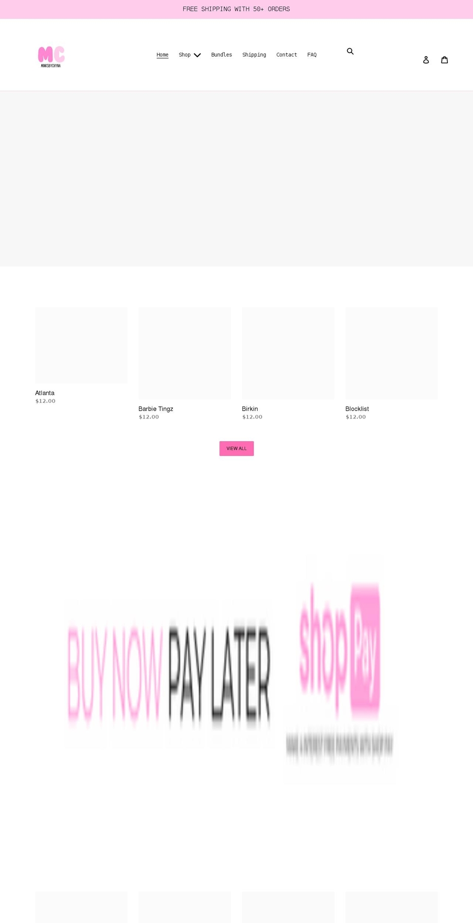 minksbychyna.com shopify website screenshot