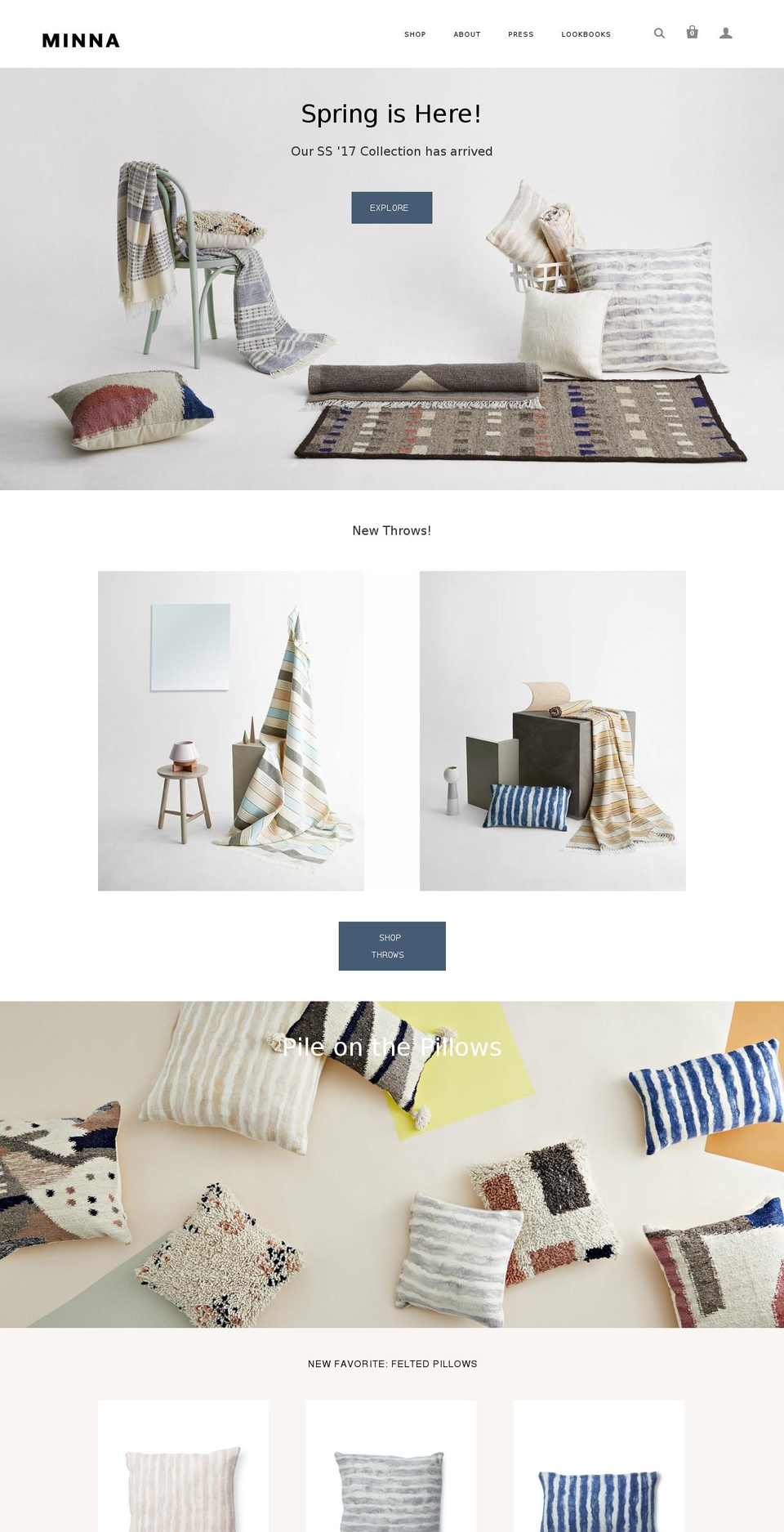 minna-goods.com shopify website screenshot