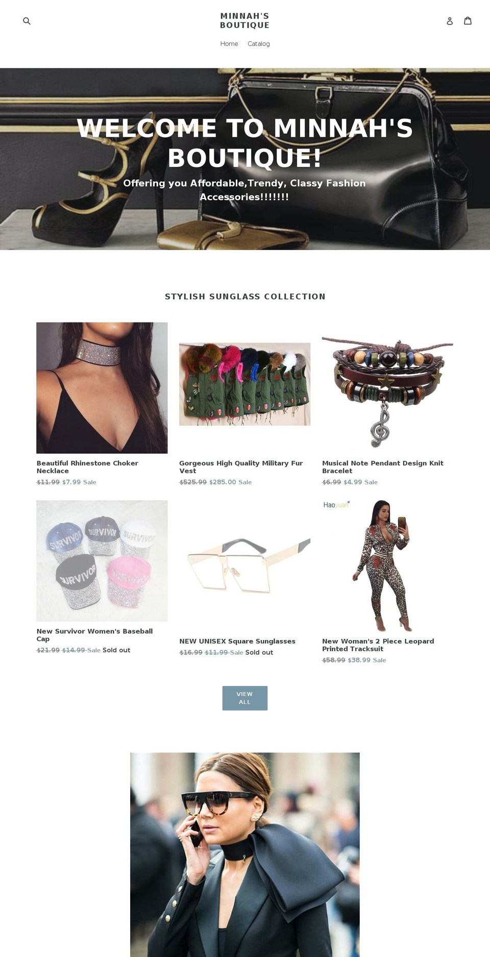 minnahsboutique.com — Shopify storefront screenshot