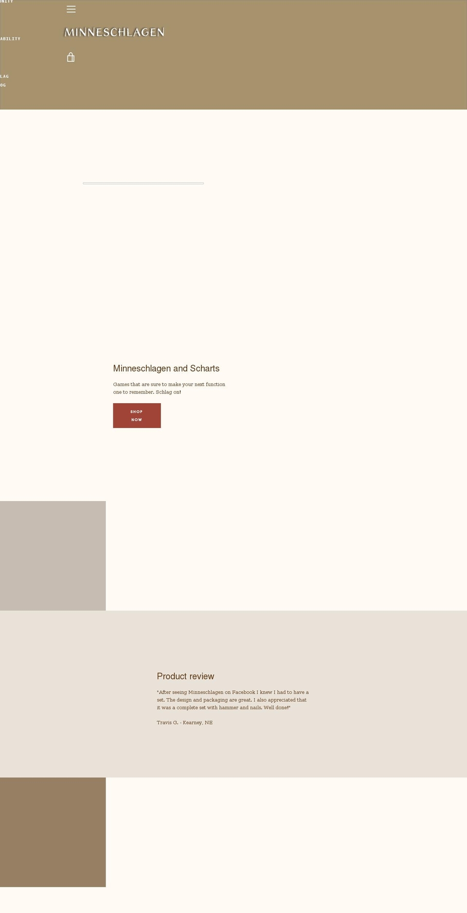 minneschlagen.com shopify website screenshot