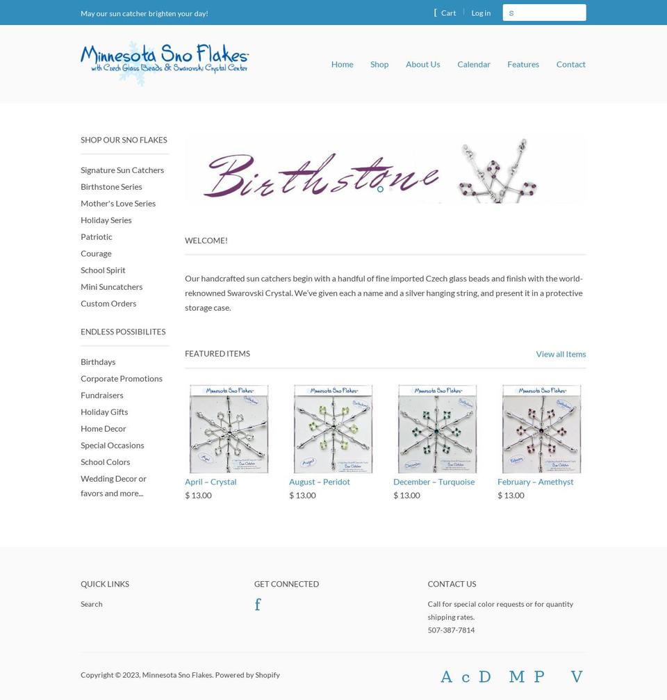 minnesota-sno-flakes.myshopify.com shopify website screenshot