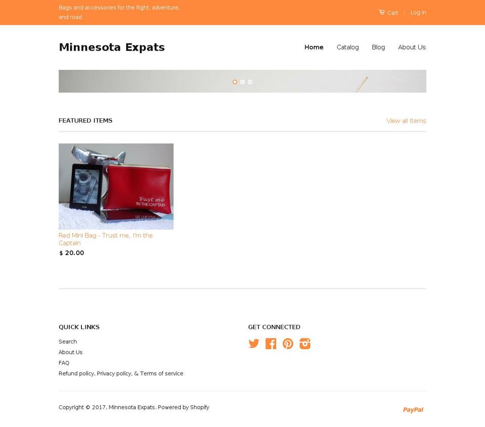Classic_UsingThisOne Shopify theme site example minnesotaexpat.com