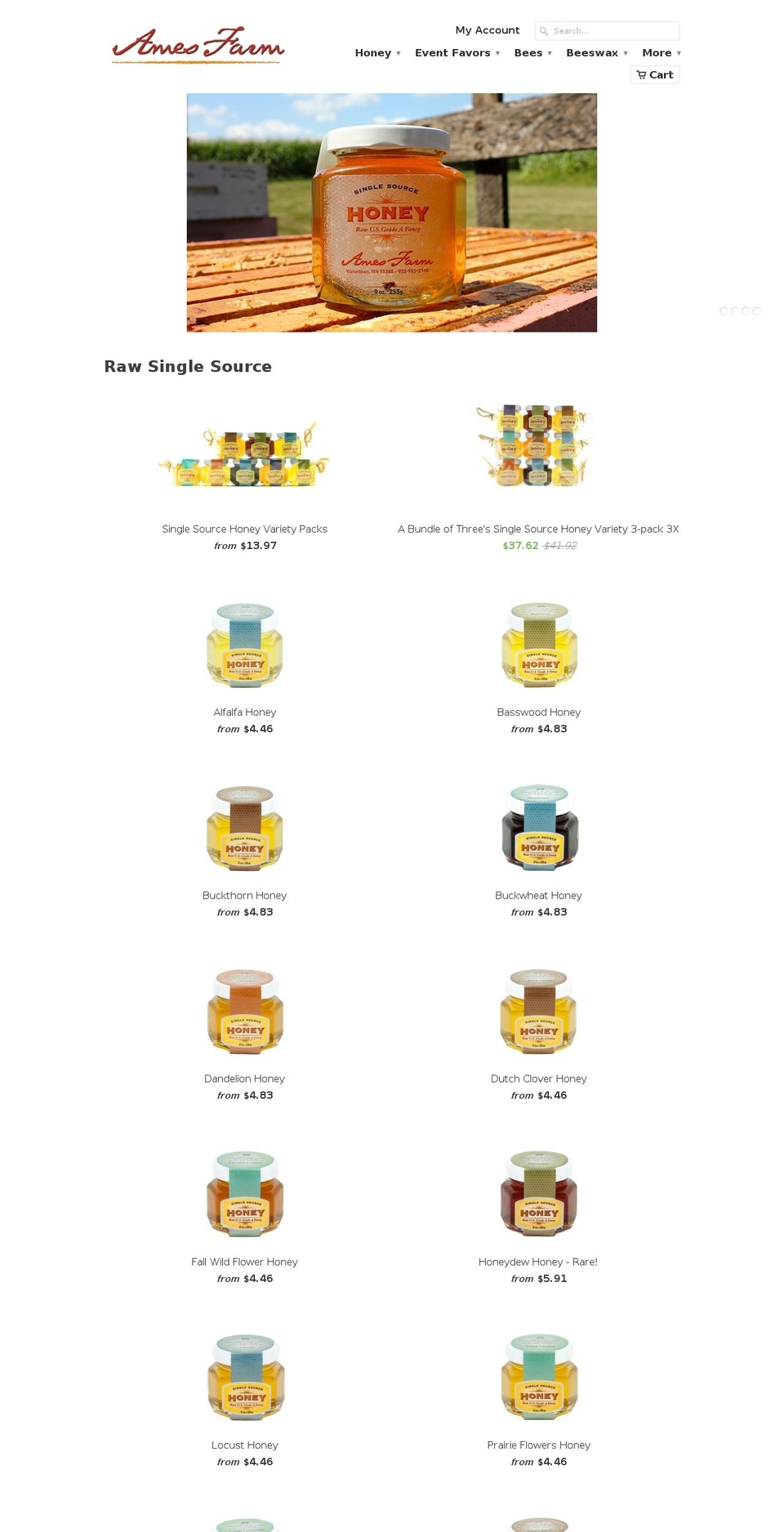 minnesotahoney.com shopify website screenshot