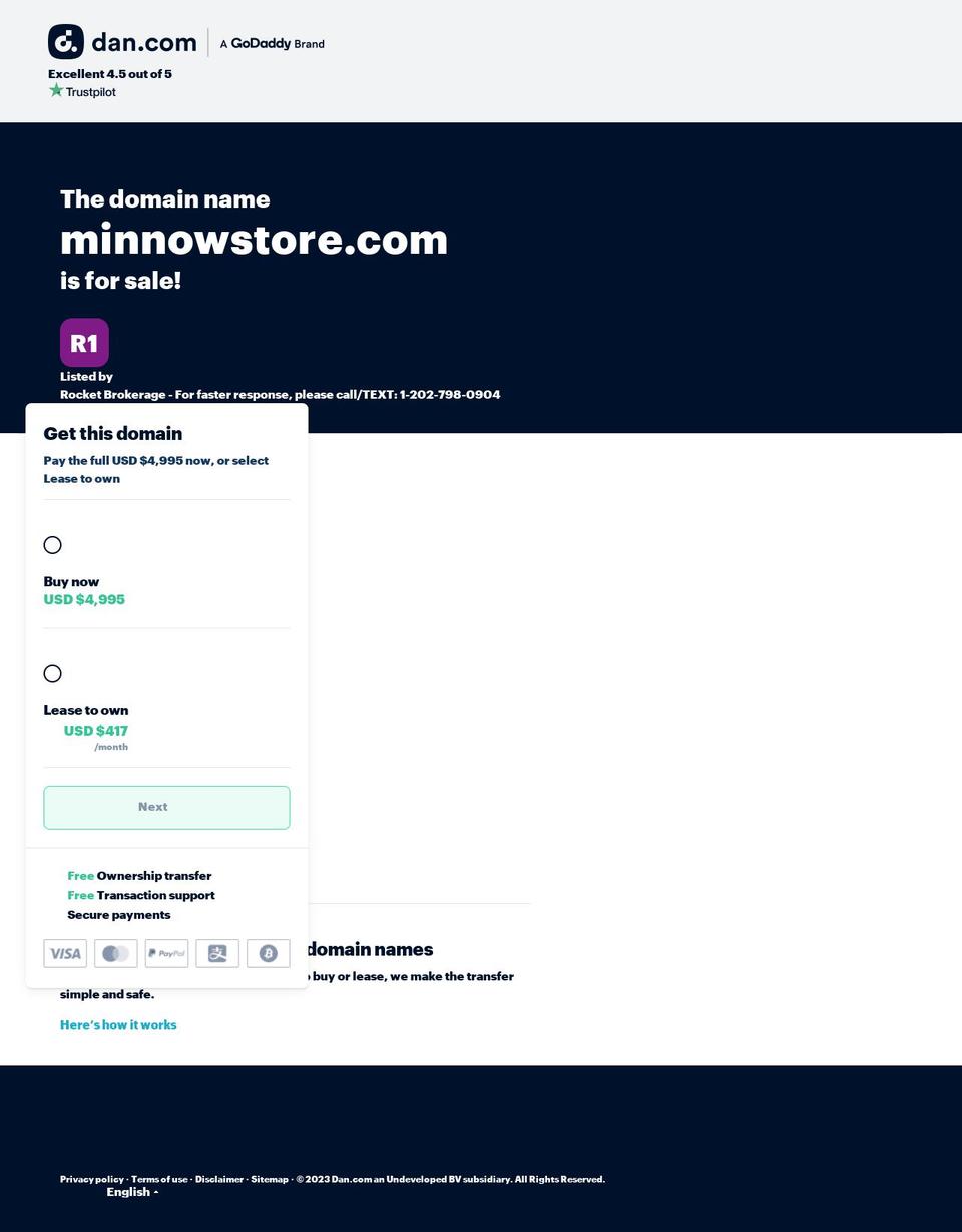 minnowstore.com — Shopify storefront screenshot