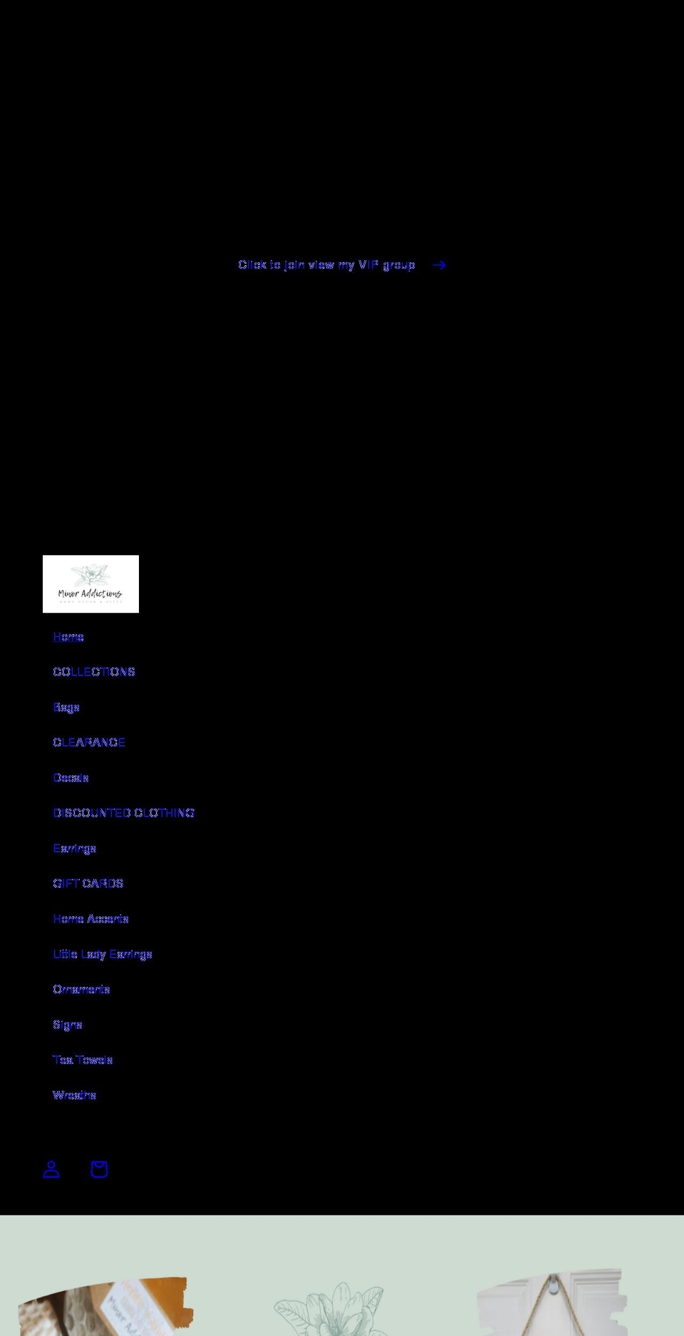 minoraddictions.com shopify website screenshot