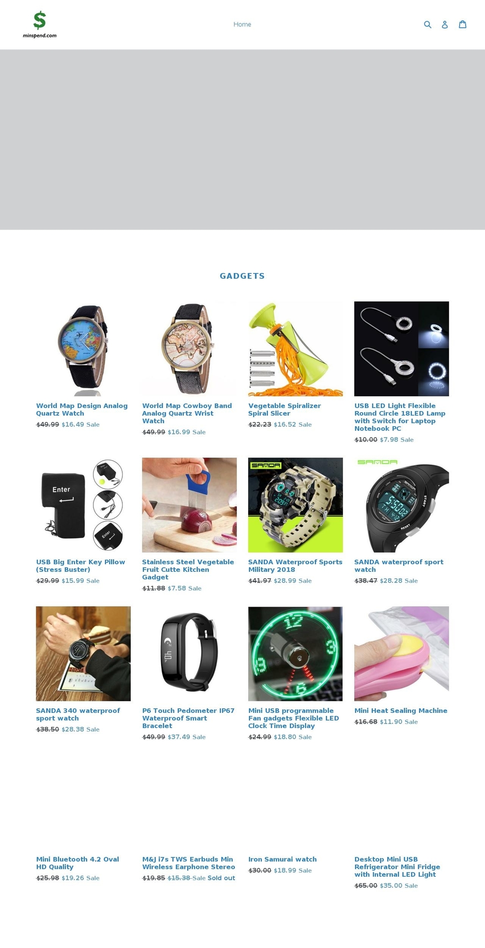 minspend.com — Shopify storefront screenshot