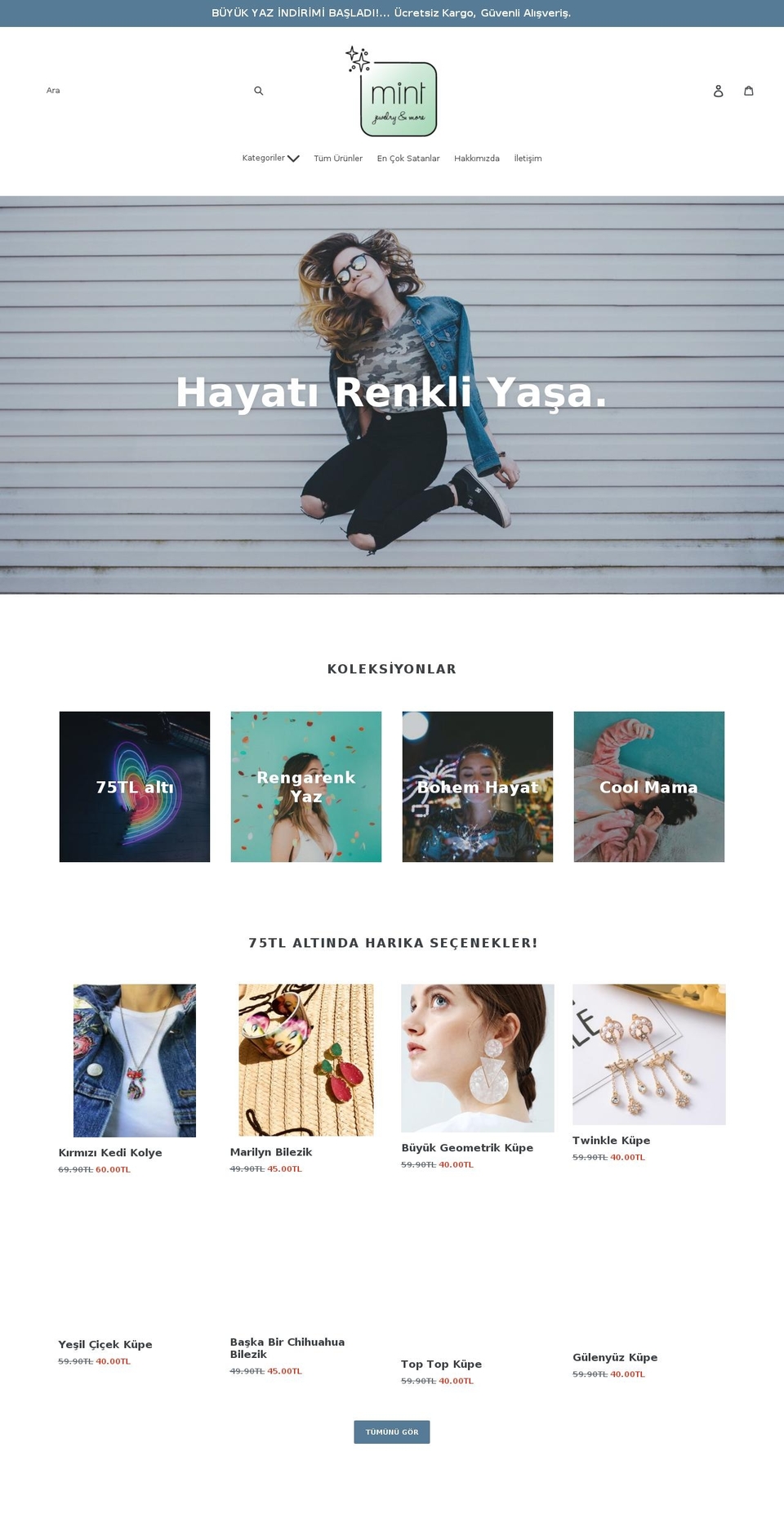 mint-istanbul.com — Shopify storefront screenshot