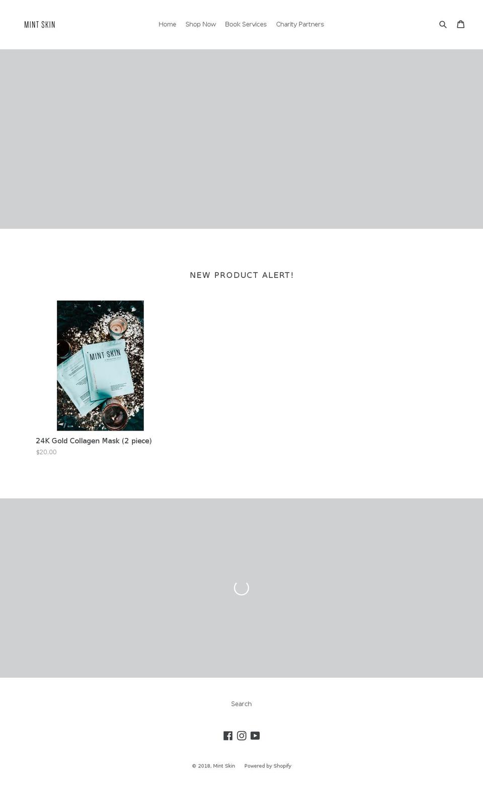 mint-skin.com — Shopify storefront screenshot