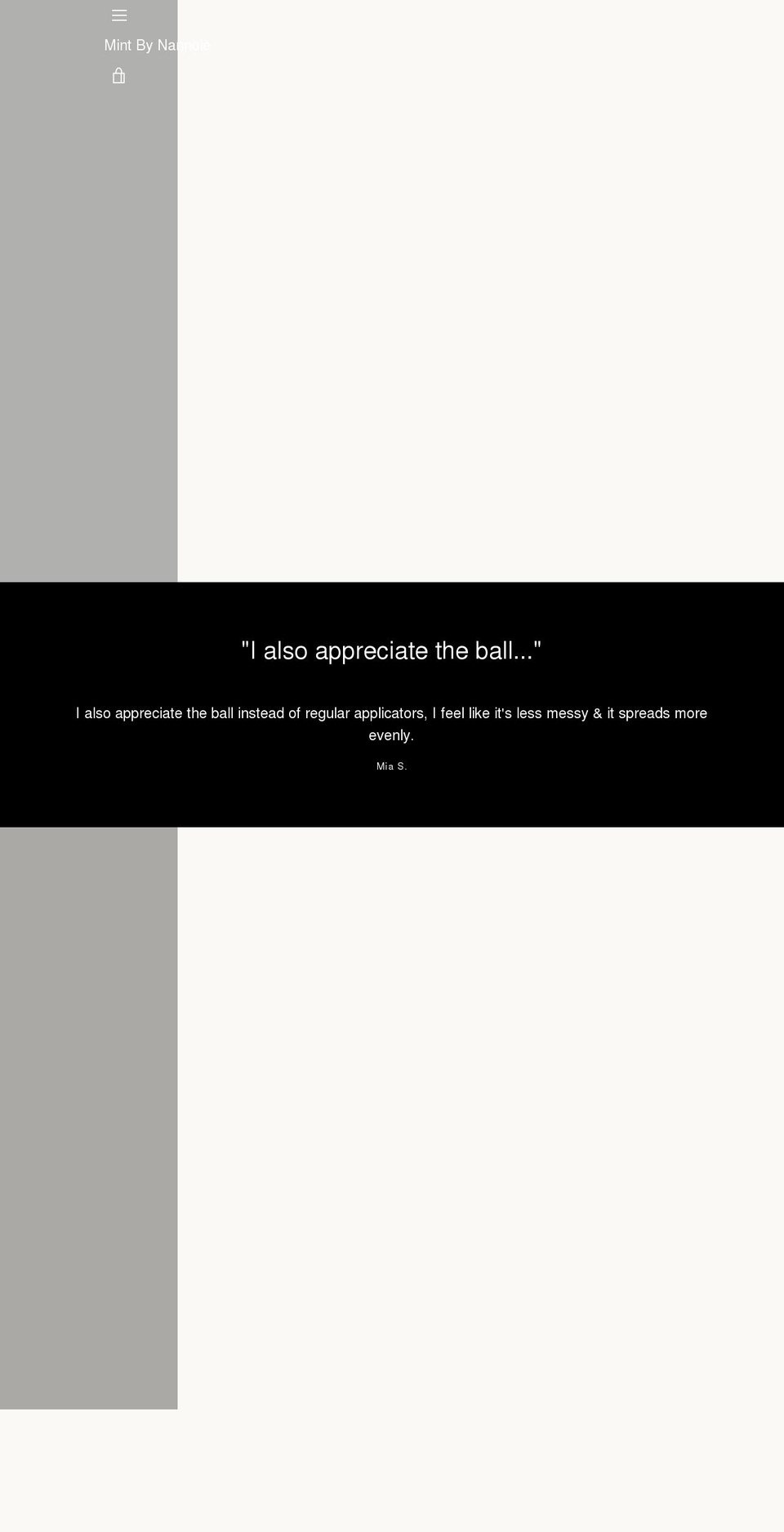 Copy of Narrative + YOTPO Shopify theme site example mintbynannoie.com
