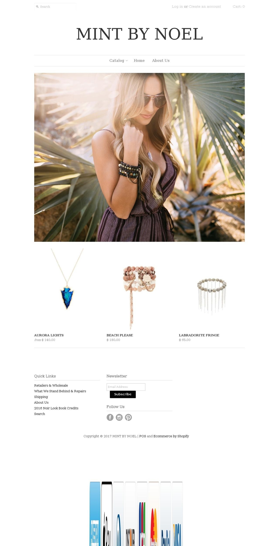 mintbynoel.com shopify website screenshot