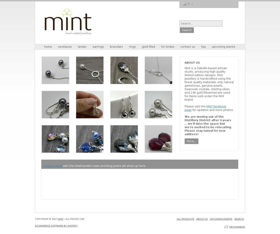 minted.ca shopify website screenshot