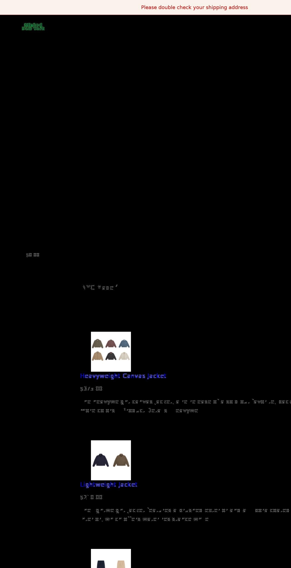 mintednewyork.com shopify website screenshot