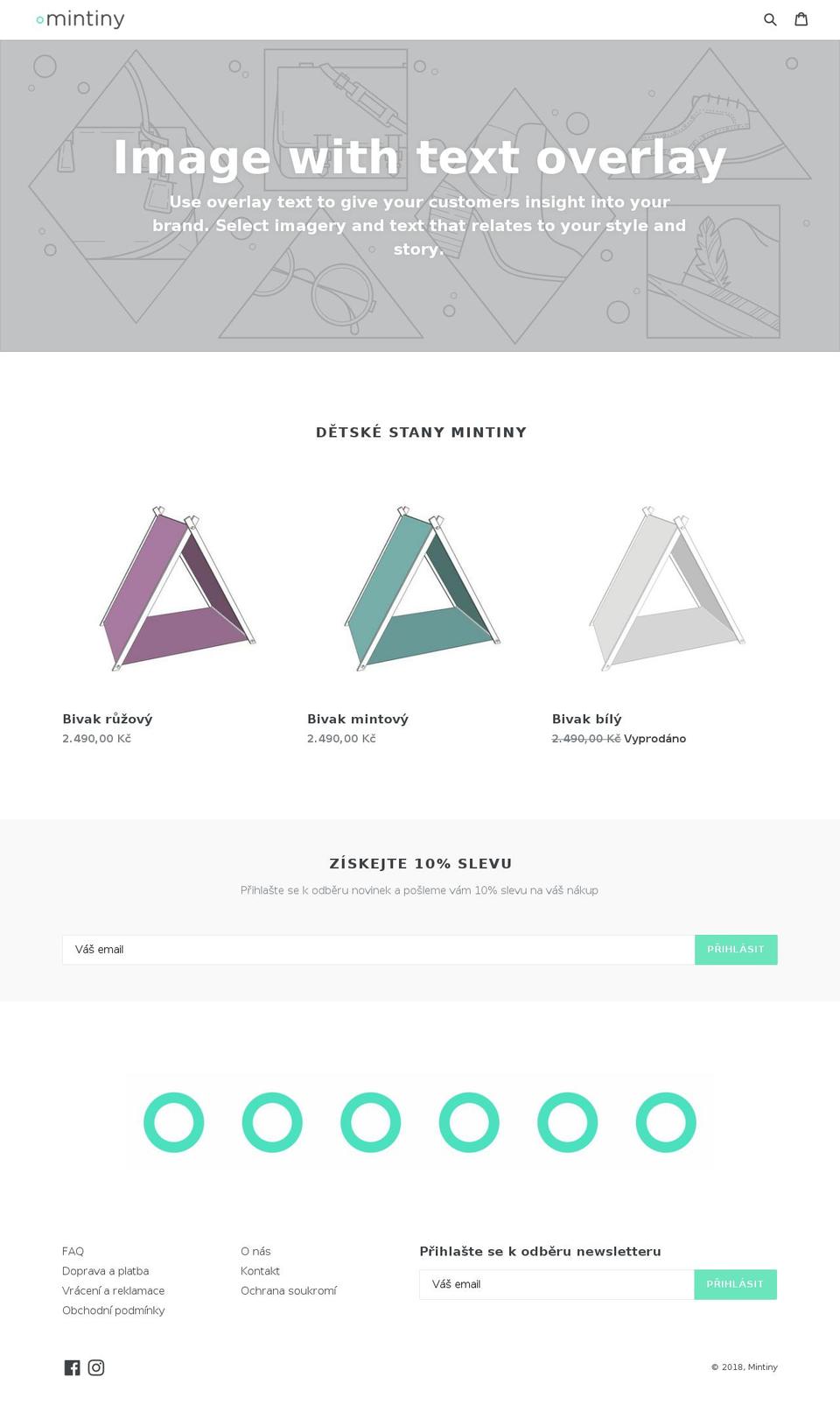 mintiny.com shopify website screenshot