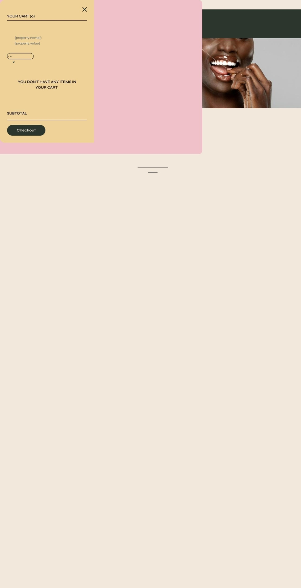 mintioralcare.com shopify website screenshot