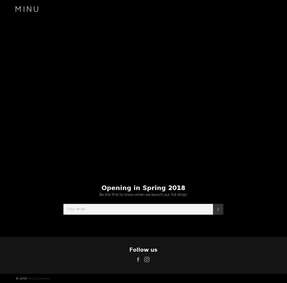 minucosmetics.com — Shopify storefront screenshot