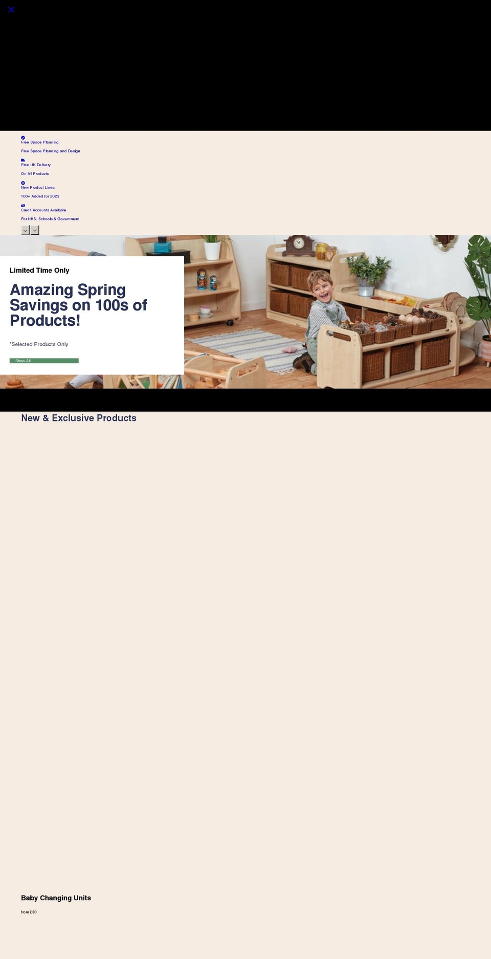 minursery.co.uk shopify website screenshot