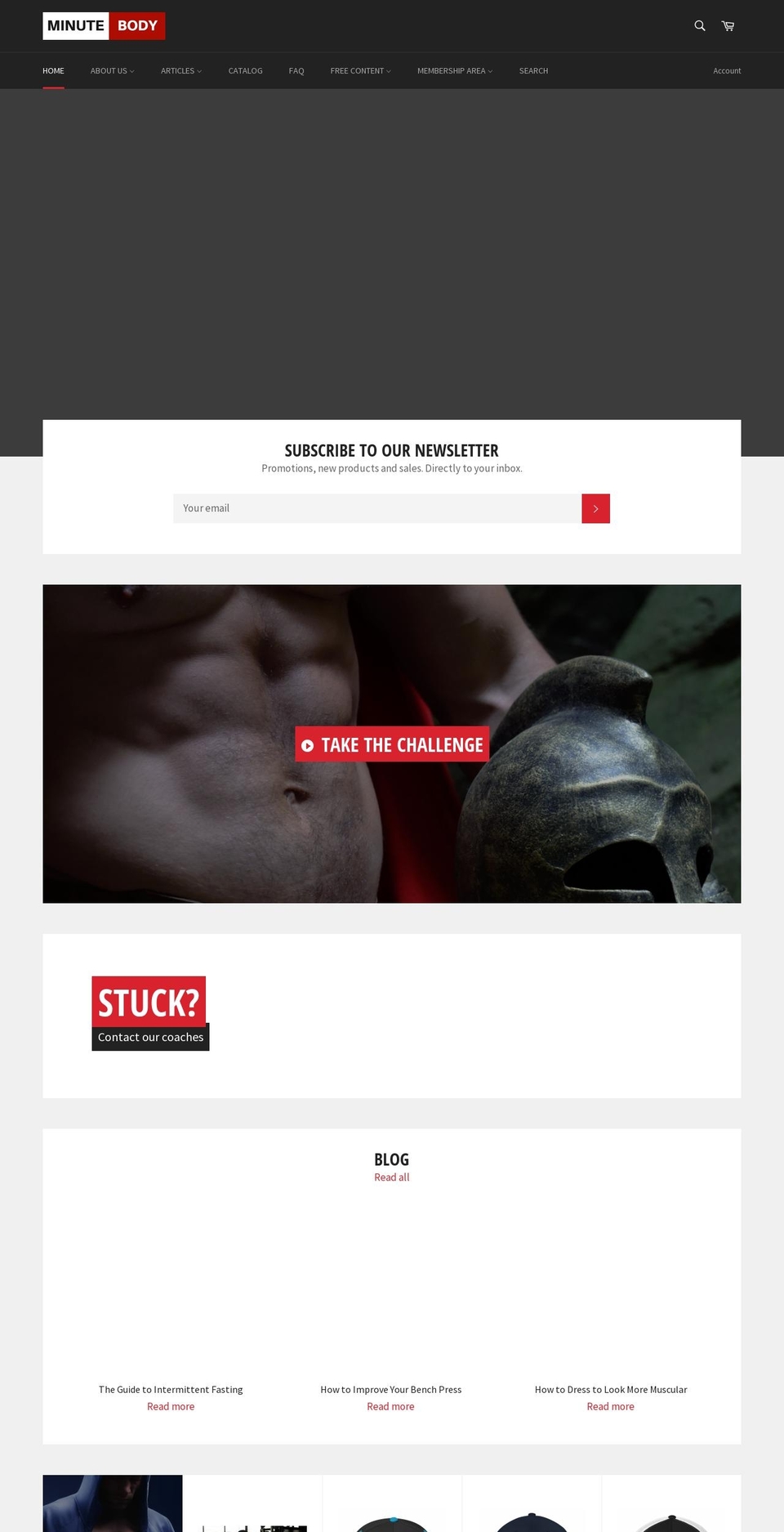 minutebody.com shopify website screenshot